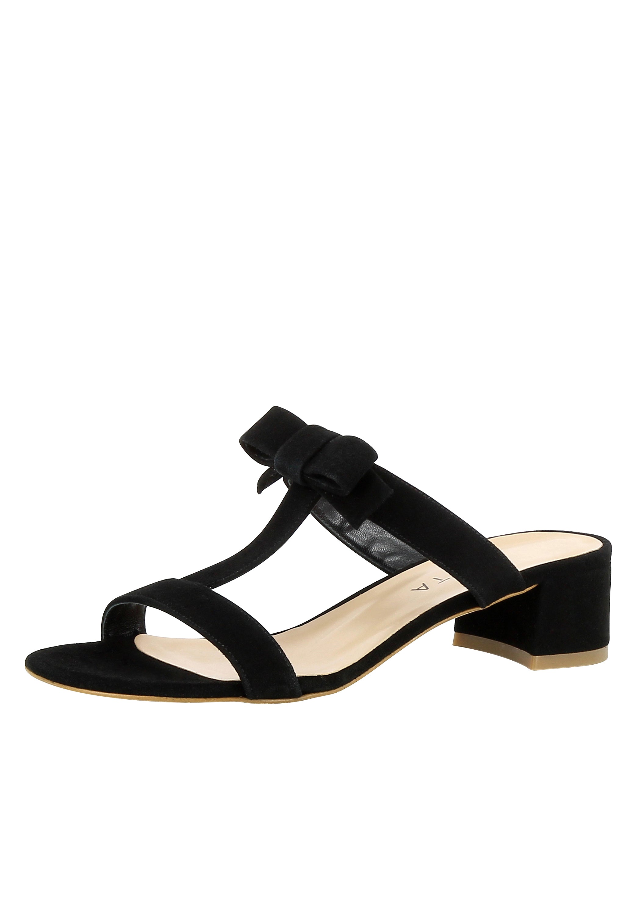 DARIA Damen Sandalette - Rauleder schwarz