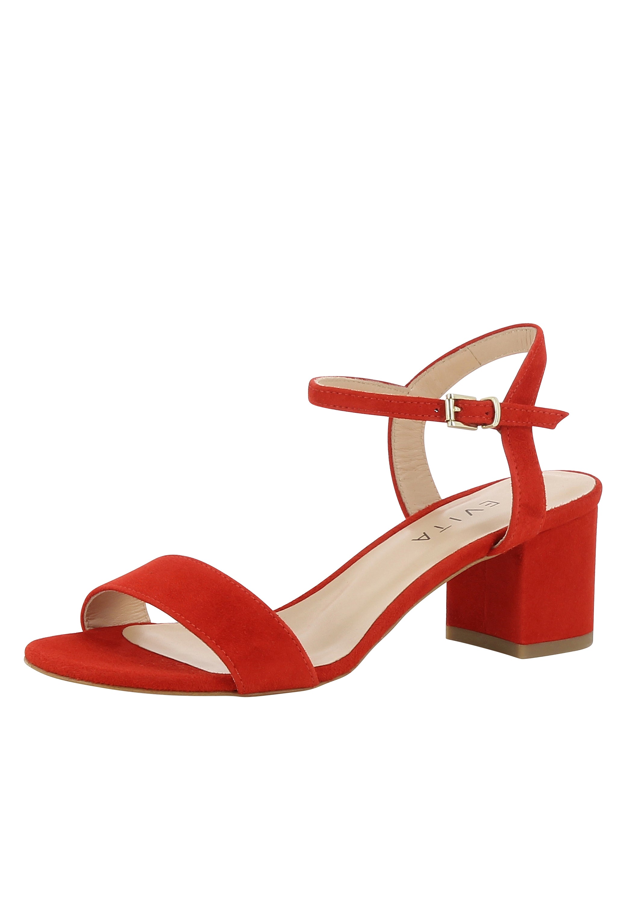 MARIELLA Damen Sandalette - Rauleder rot