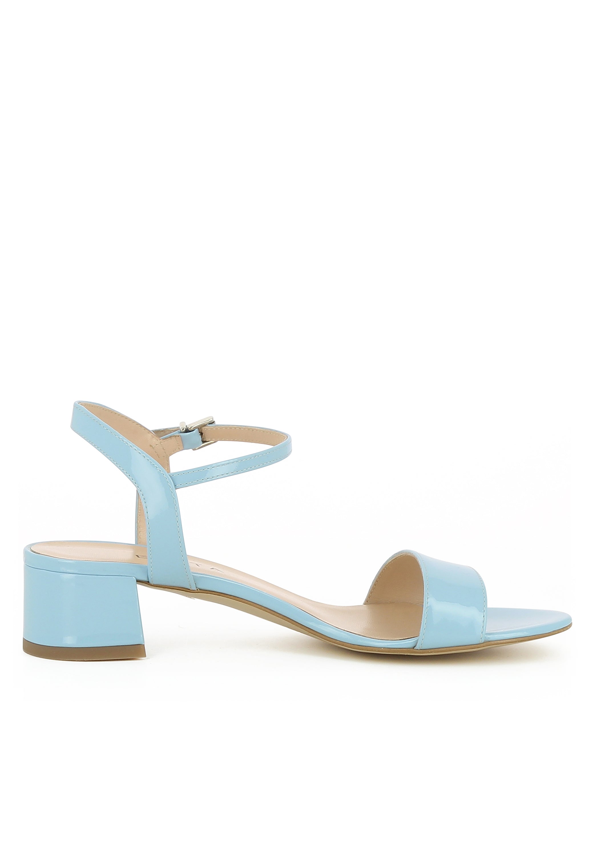 DARIA Damen Sandalette - Lackleder hellblau