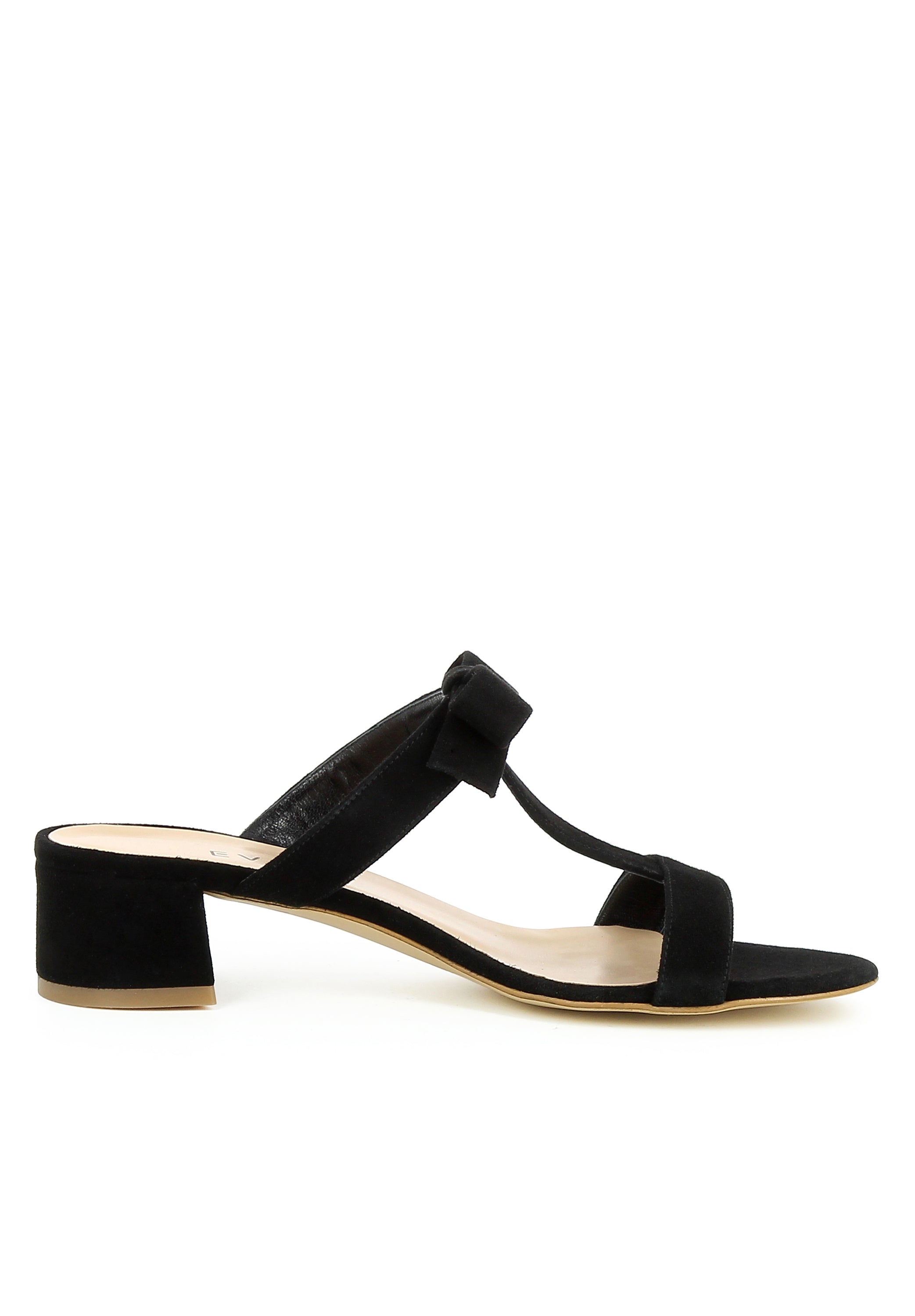DARIA Damen Sandalette - Rauleder schwarz