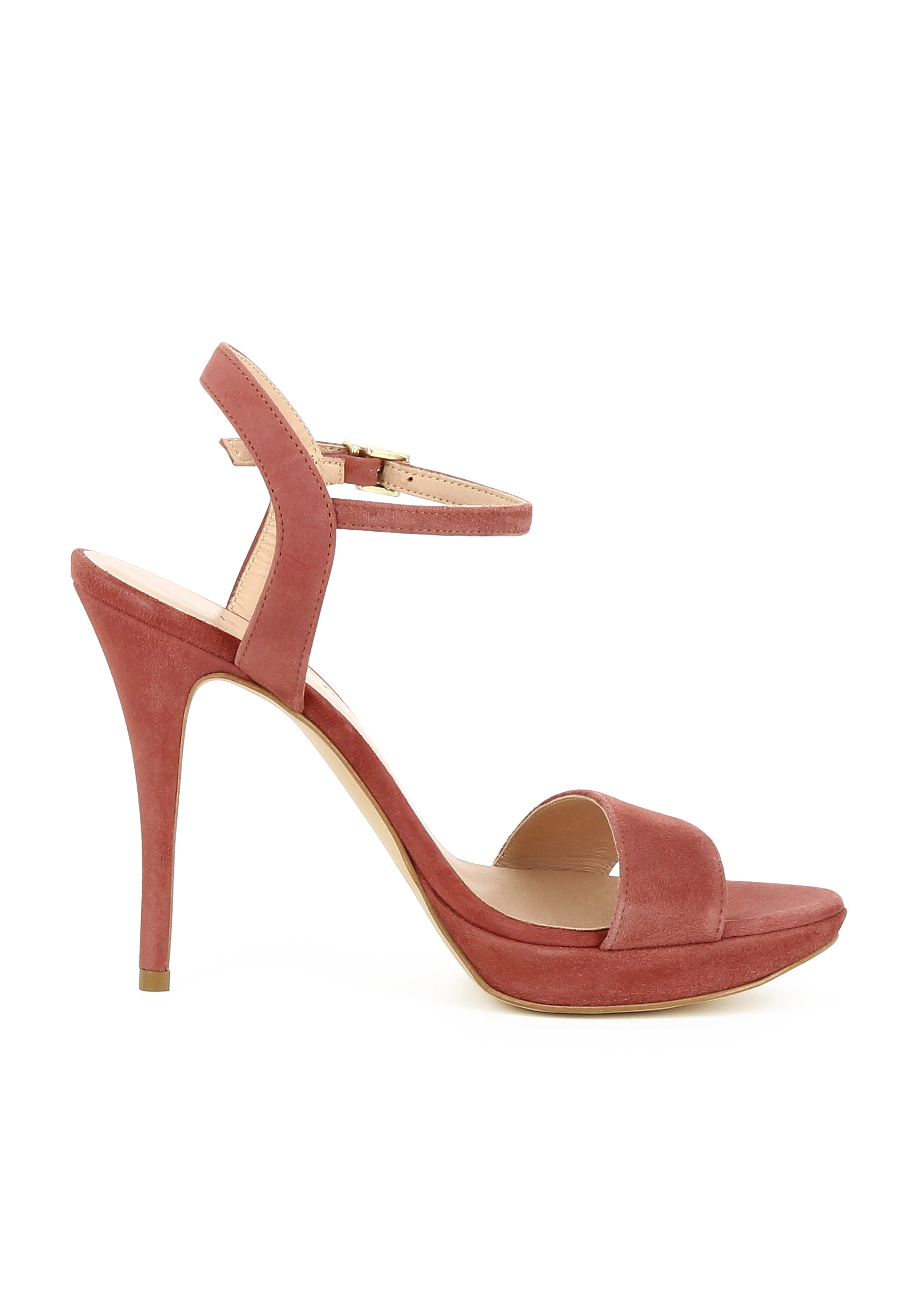 VALERIA Damen Sandalette - Rauleder rost