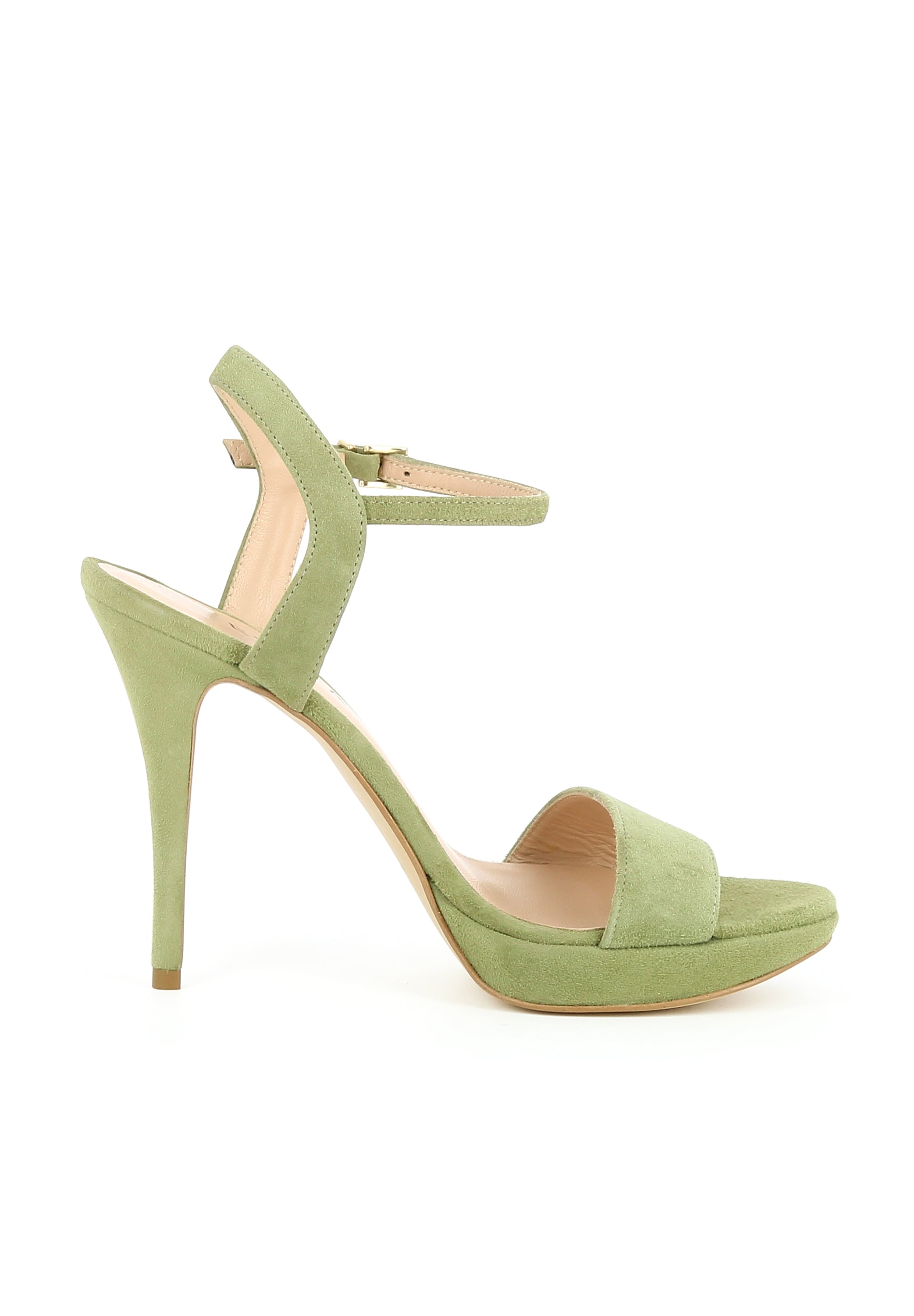 VALERIA Damen Sandalette - Rauleder olive