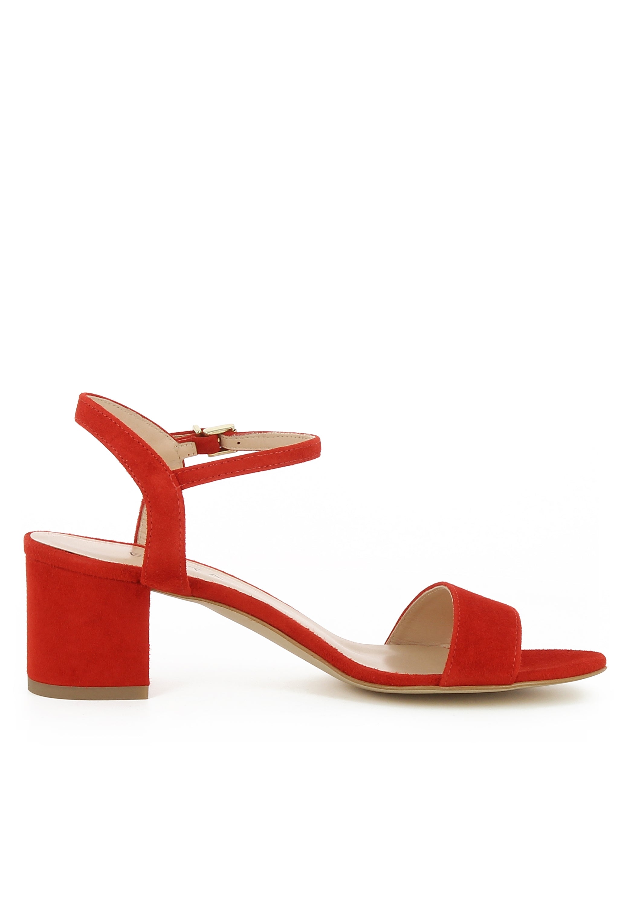 MARIELLA Damen Sandalette - Rauleder rot