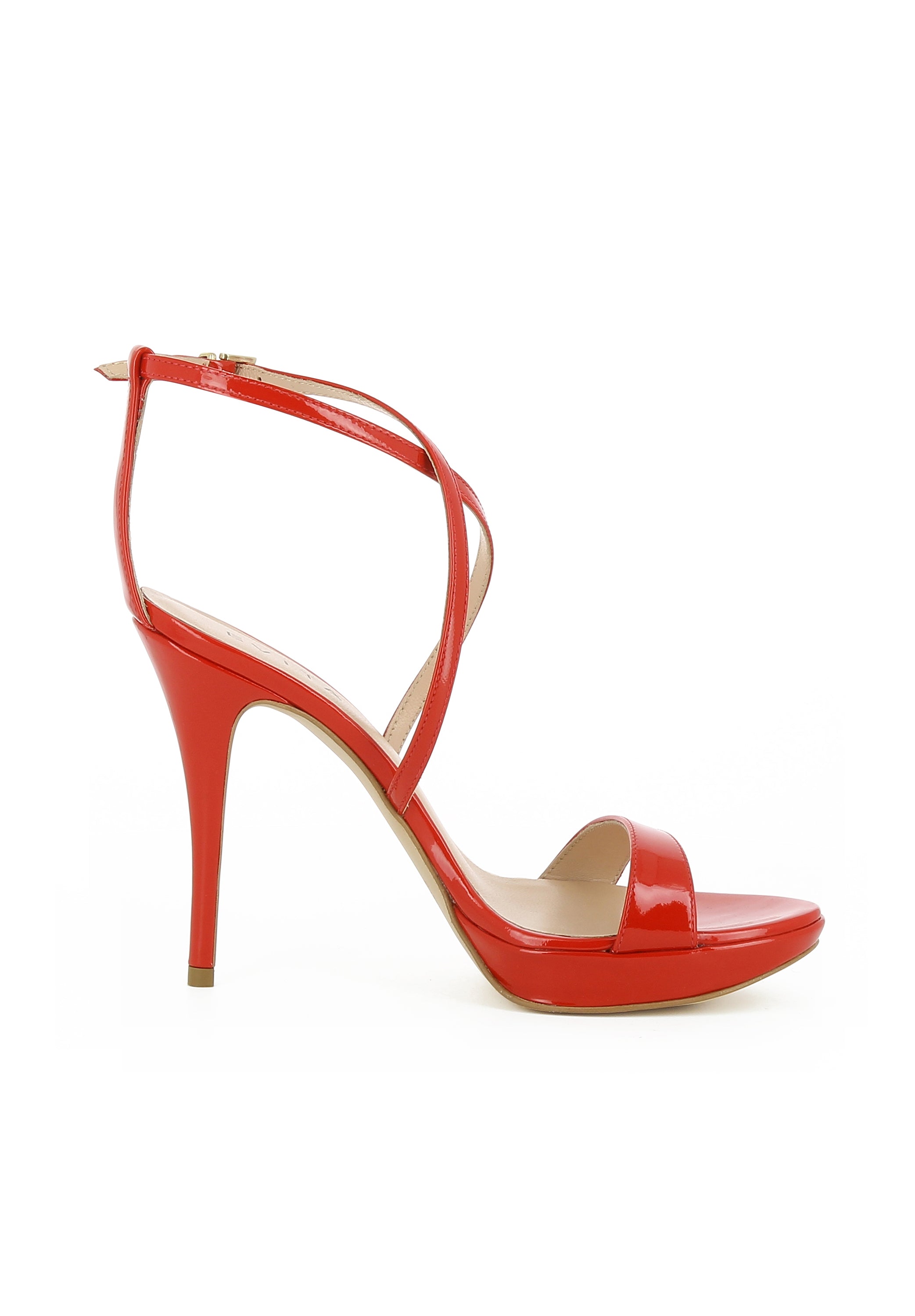VALERIA Damen Sandalette - Lackleder rot