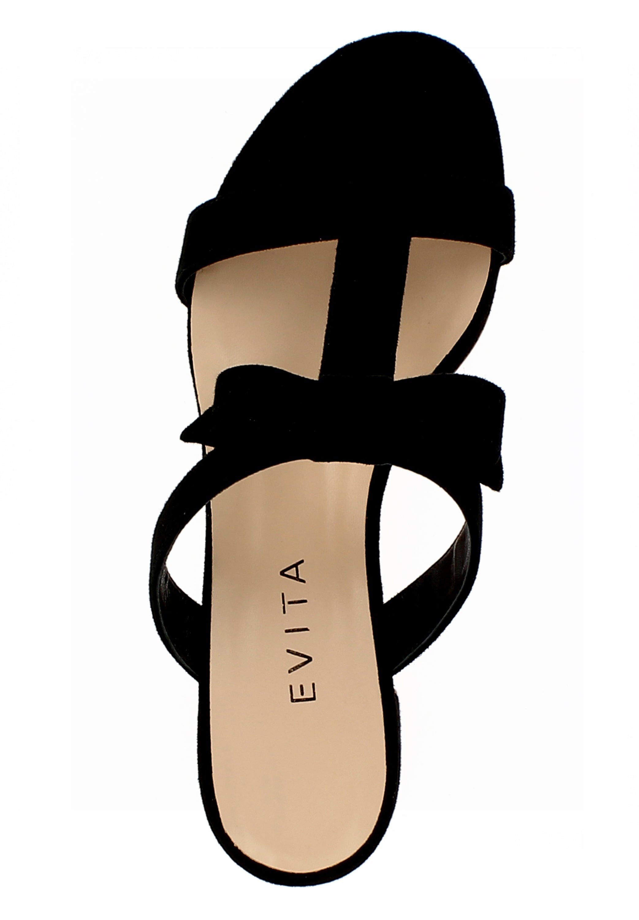 DARIA Damen Sandalette - Rauleder schwarz