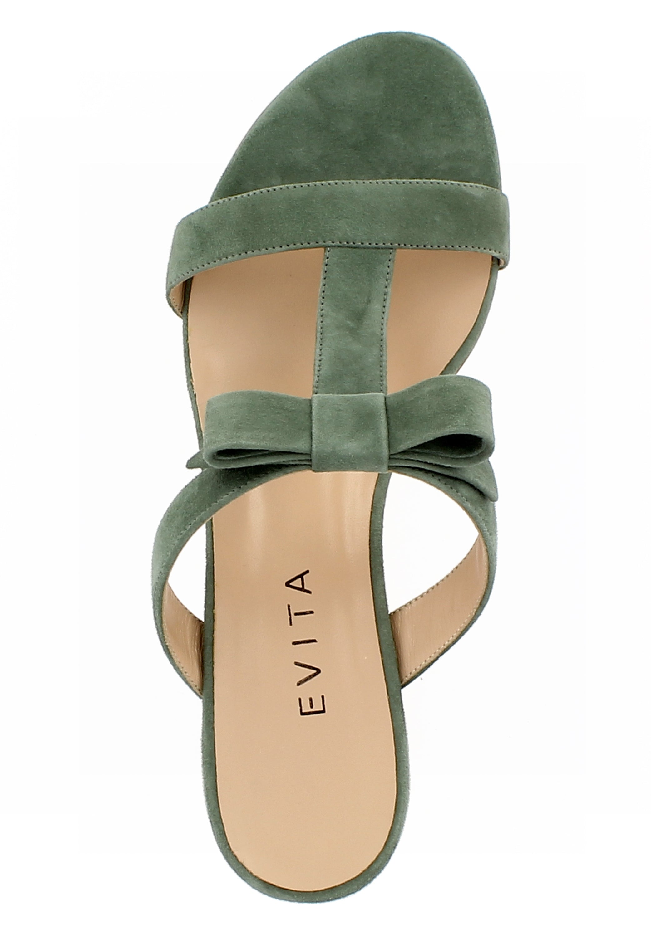 DARIA Damen Sandalette - Rauleder olive