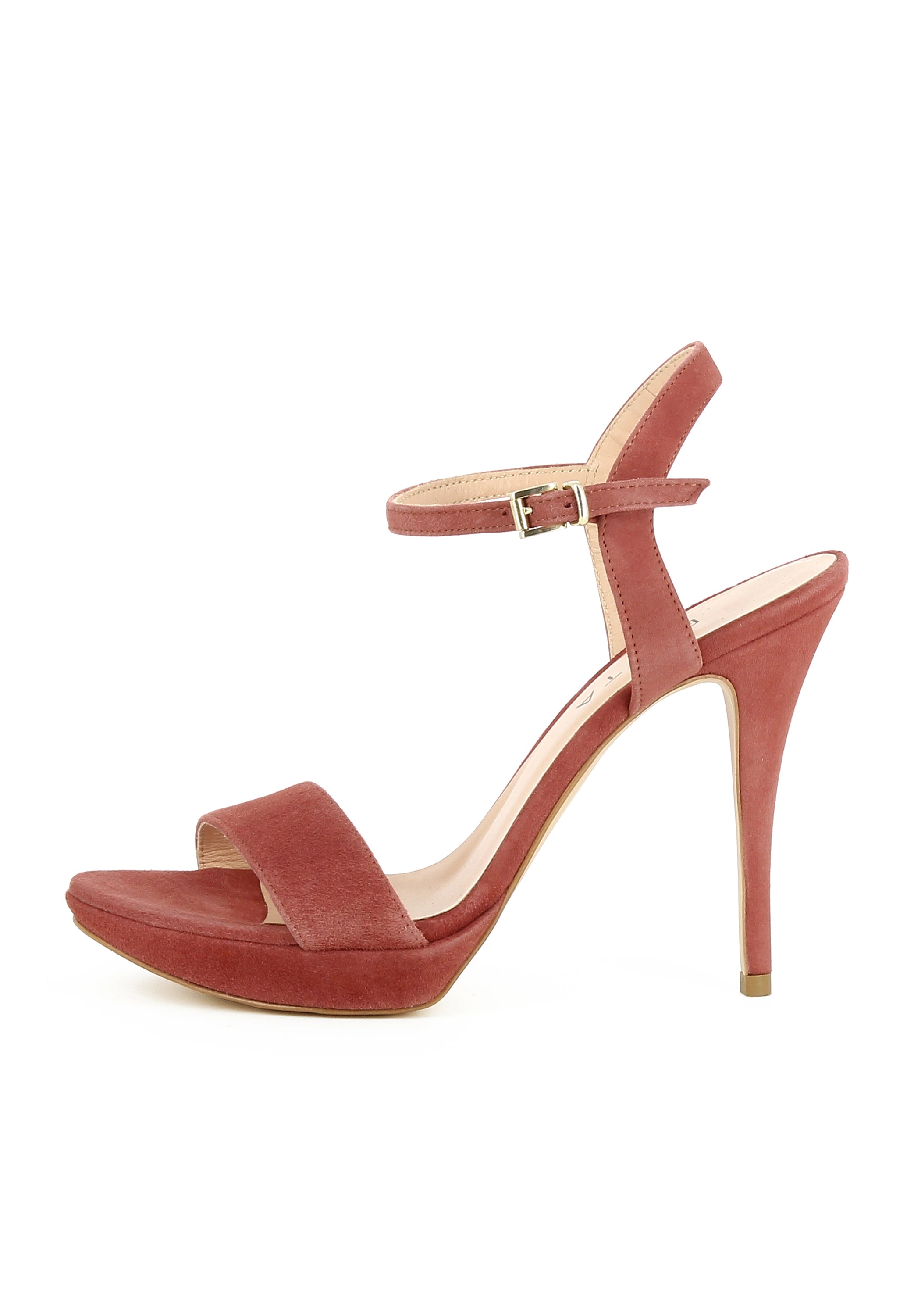 VALERIA Damen Sandalette - Rauleder rost