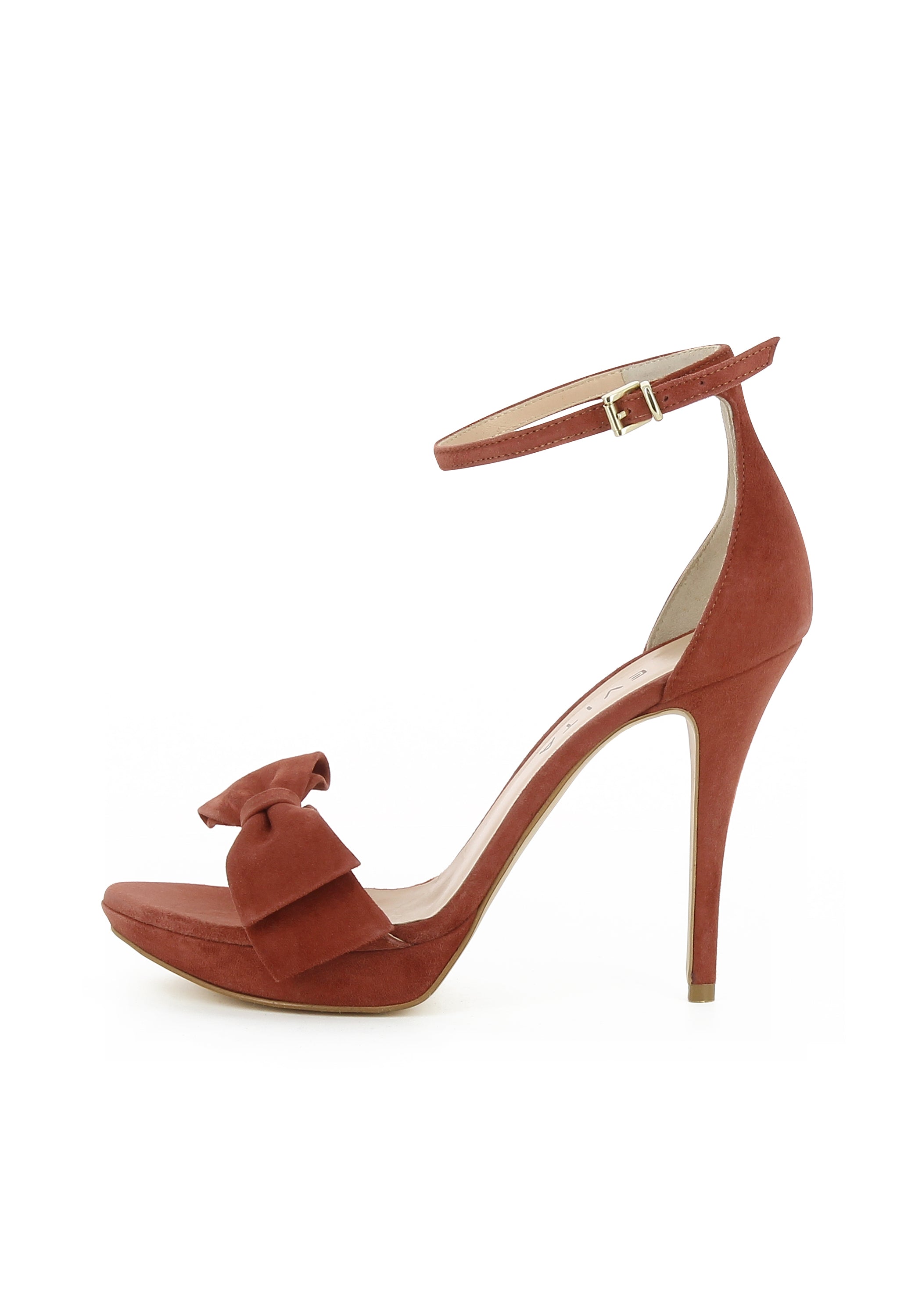 VALERIA Damen Sandalette - Rauleder rost