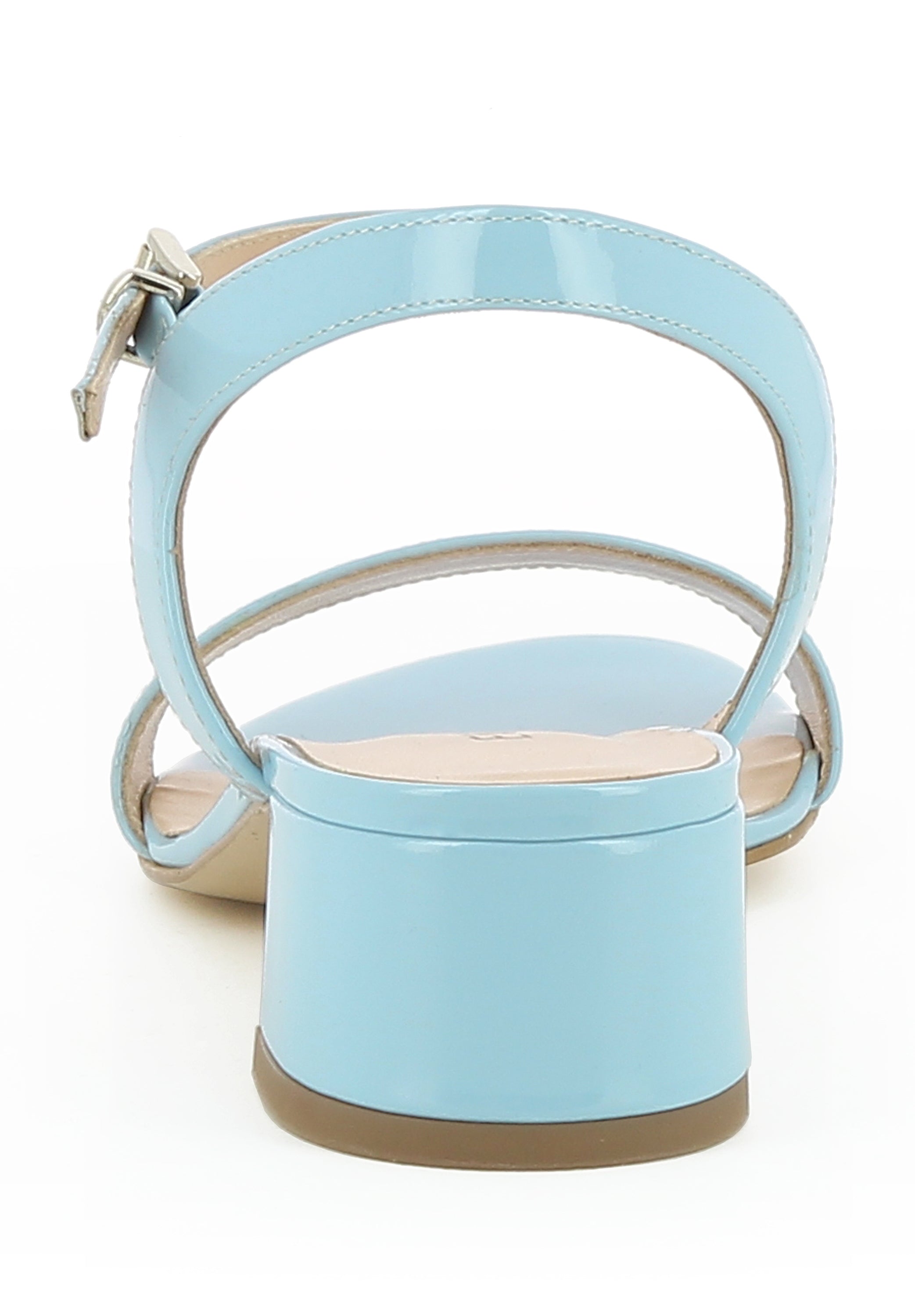 DARIA Damen Sandalette - Lackleder hellblau