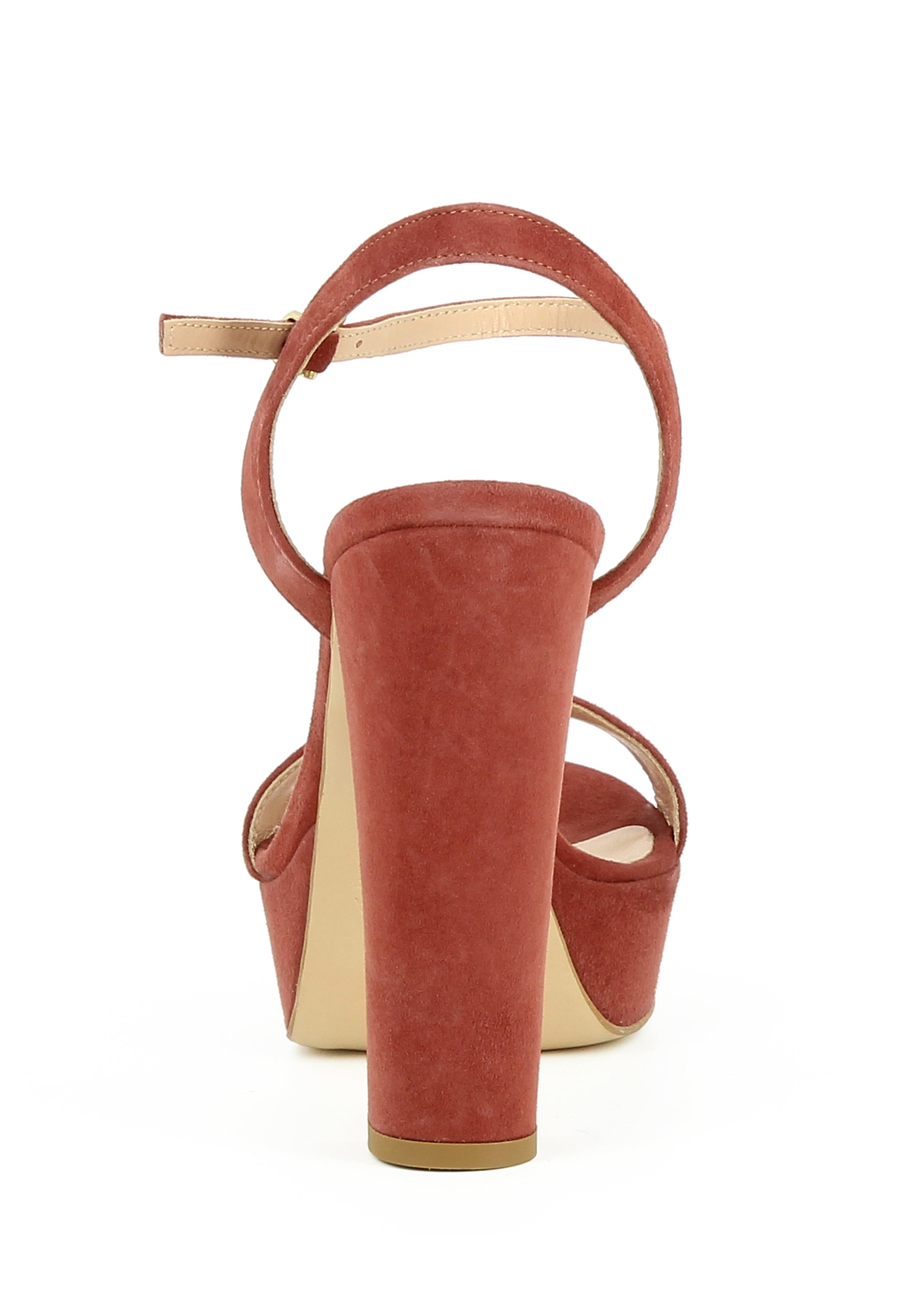 STEFANIA Damen Sandalette - Rauleder rost