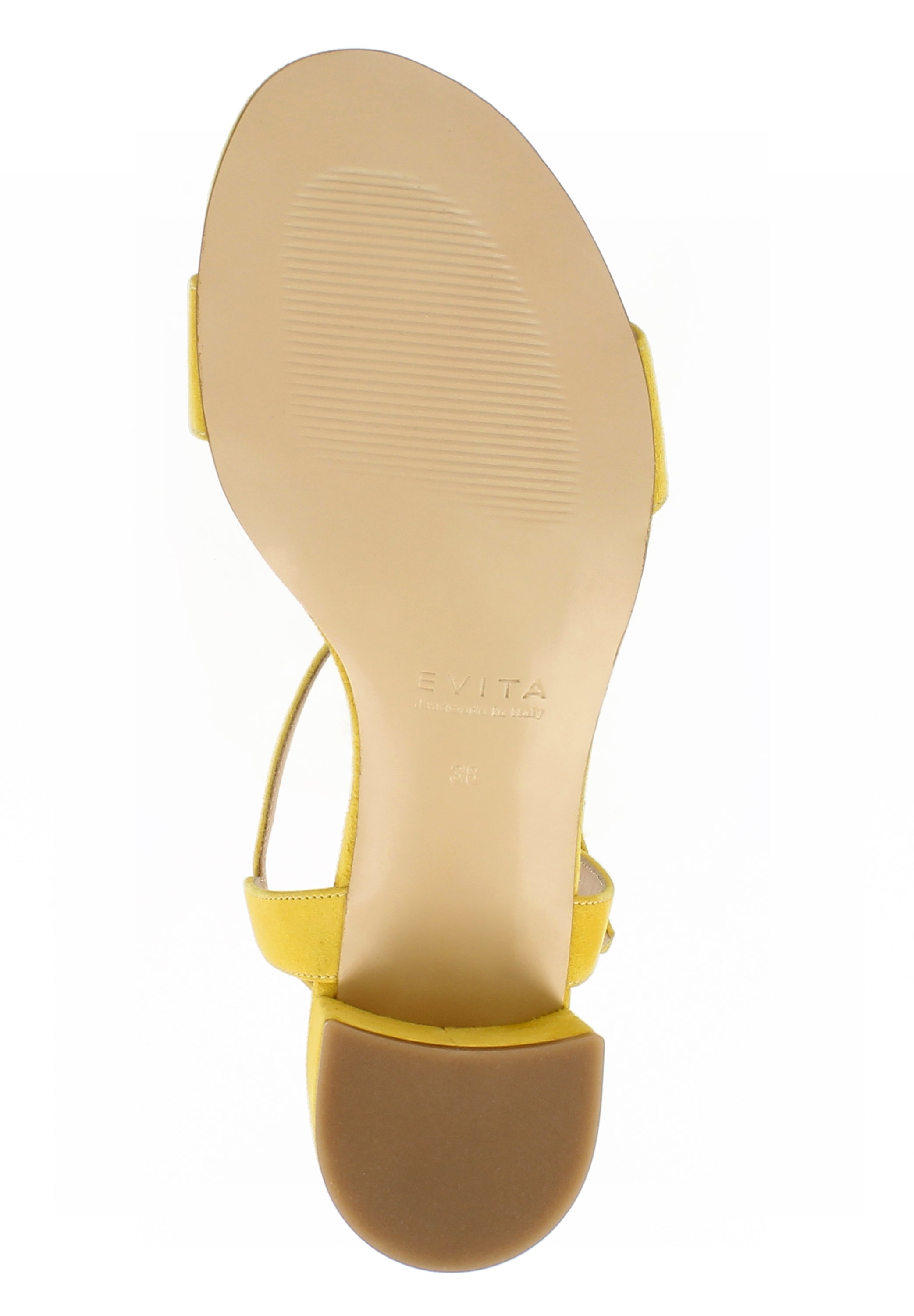 DARIA Damen Sandalette - Rauleder gelb