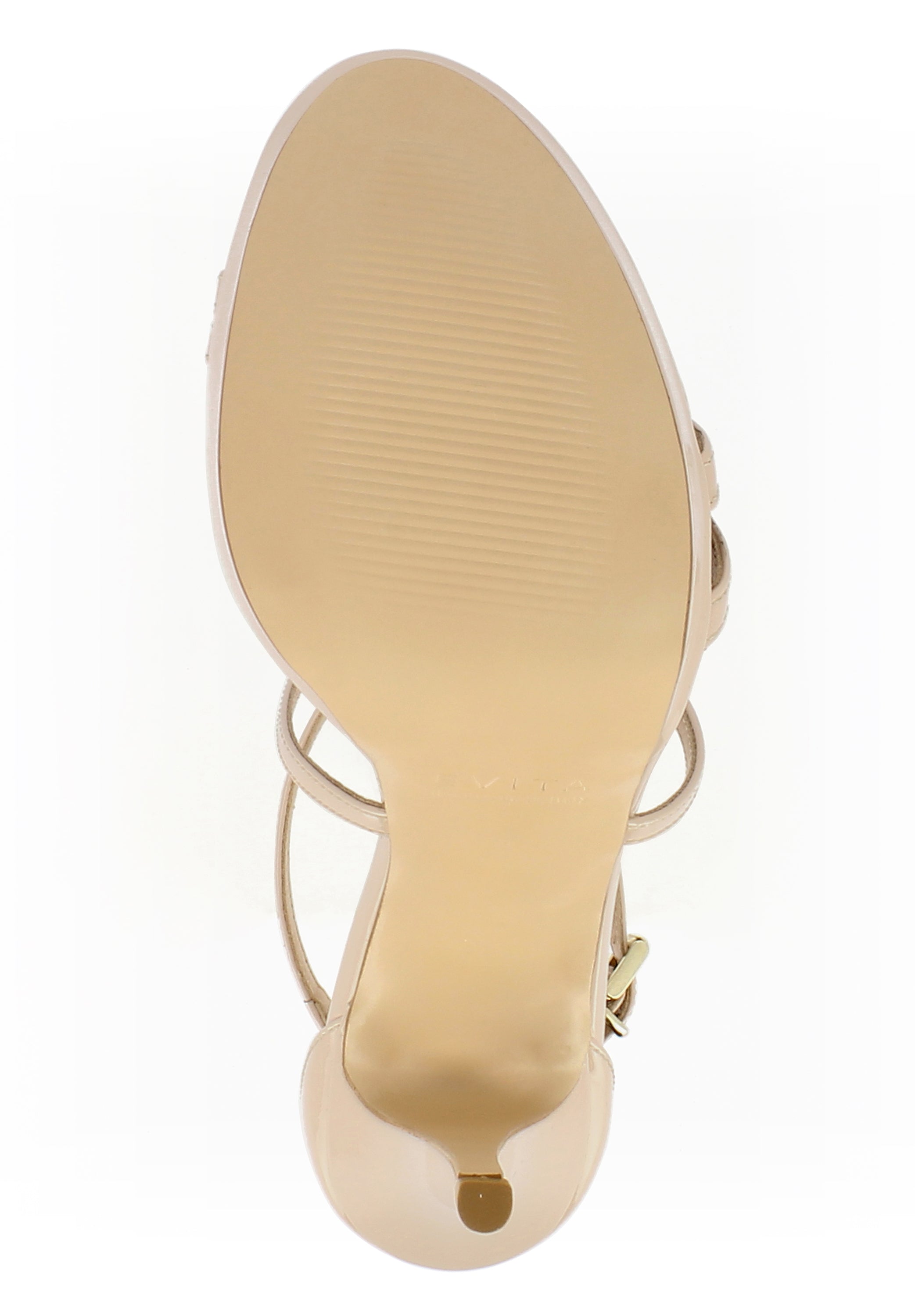 VALERIA Damen Sandalette - Lackleder nude