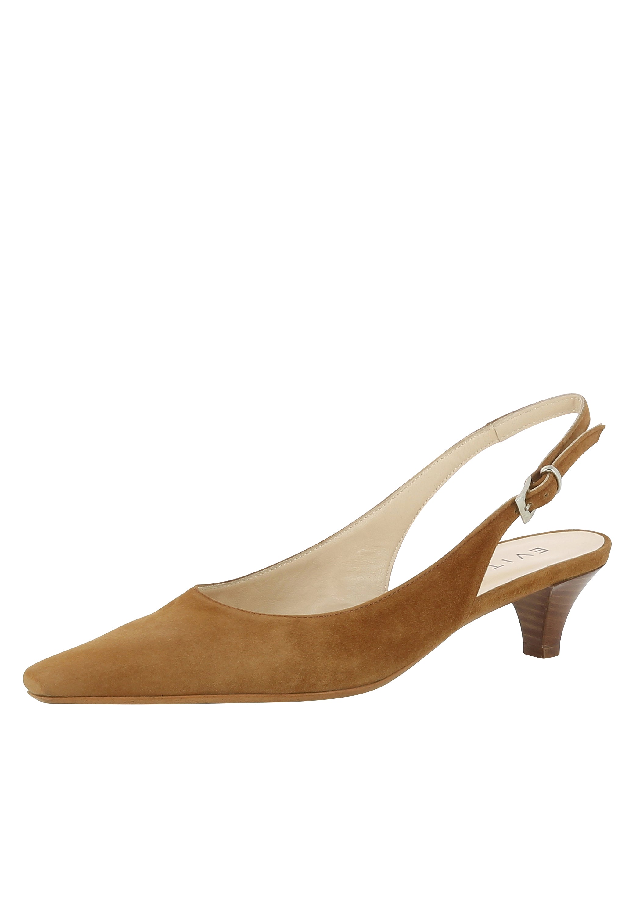 LIA Damen Sling Pumps - Rauleder cognac
