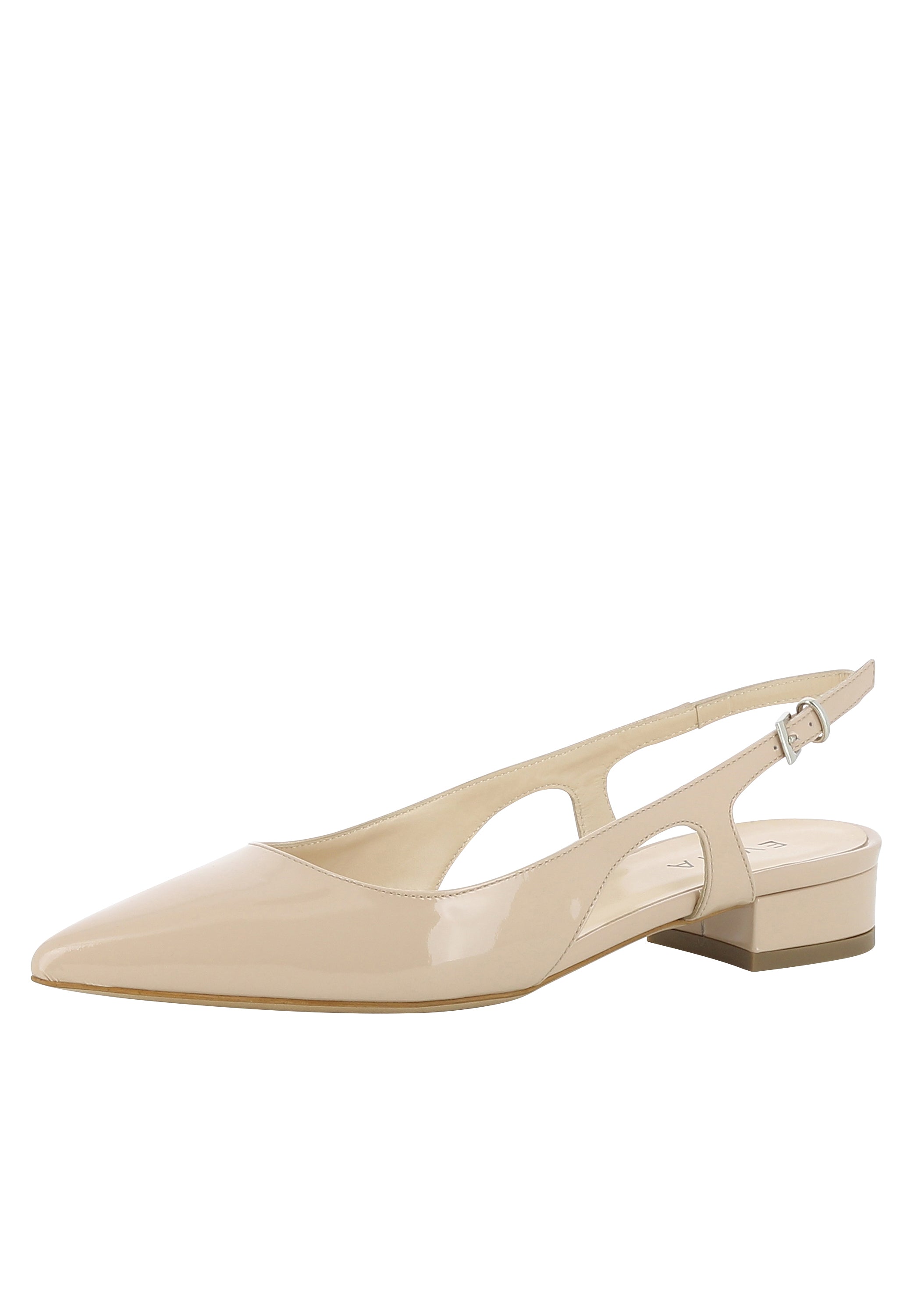 FRANCA Damen Sling Pumps - Lackleder nude