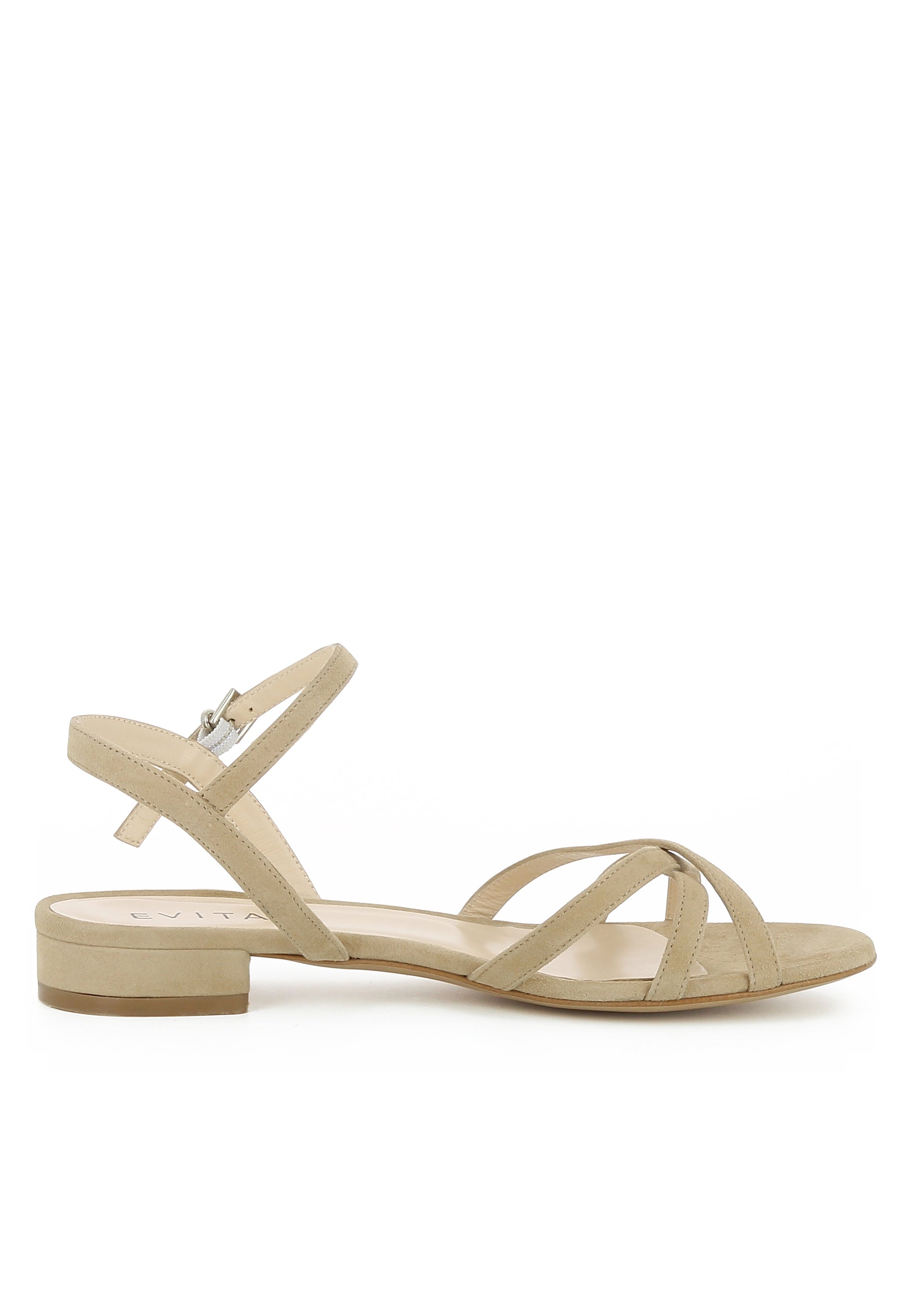 SALVINA Damen Sandale - Rauleder beige