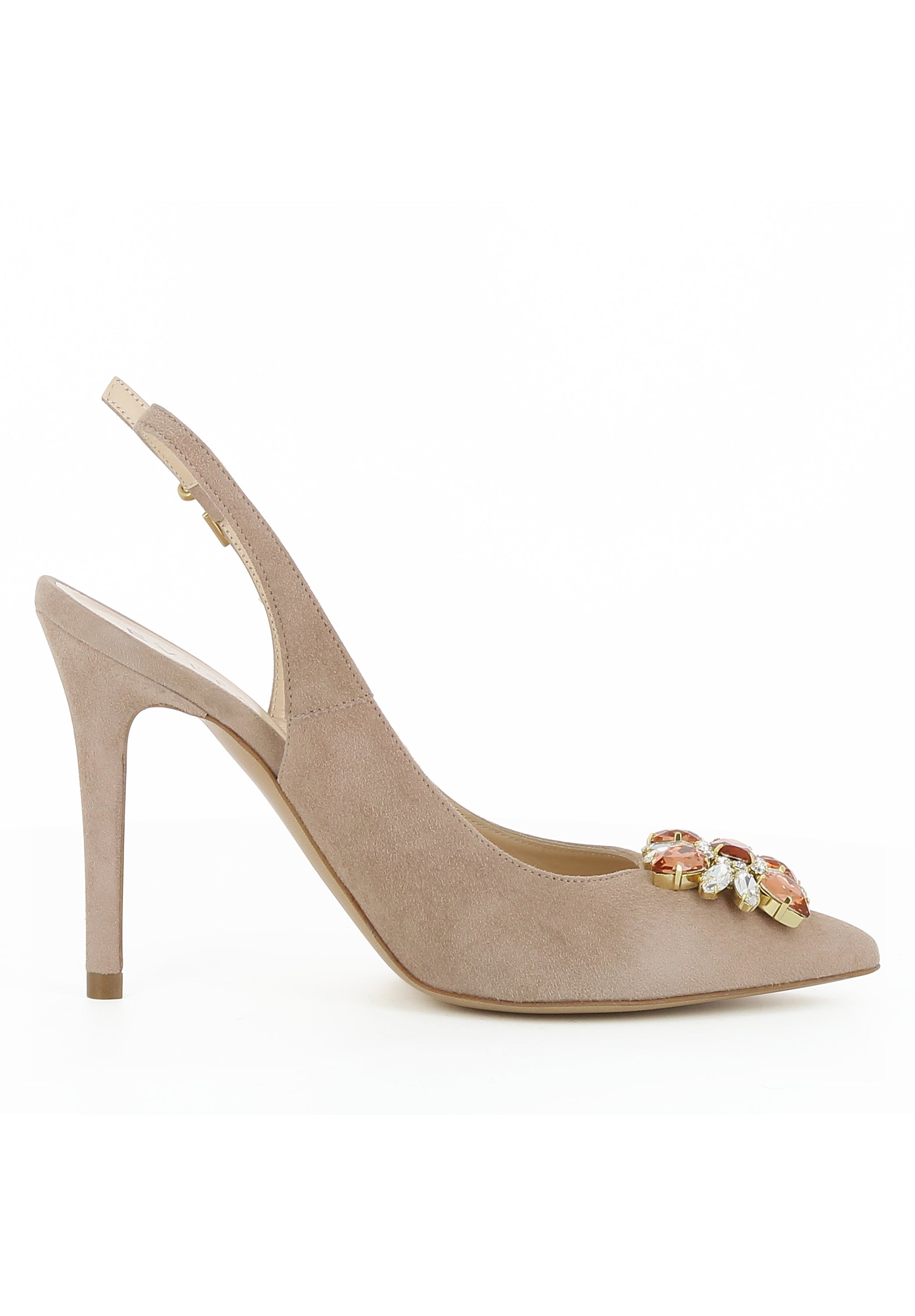 ALINA Damen Sling Pumps - Rauleder altrosa