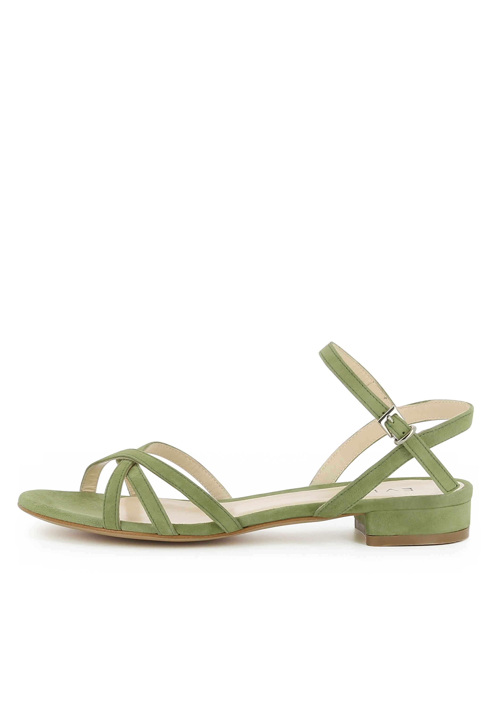 SALVINA Damen Sandale - Rauleder olive