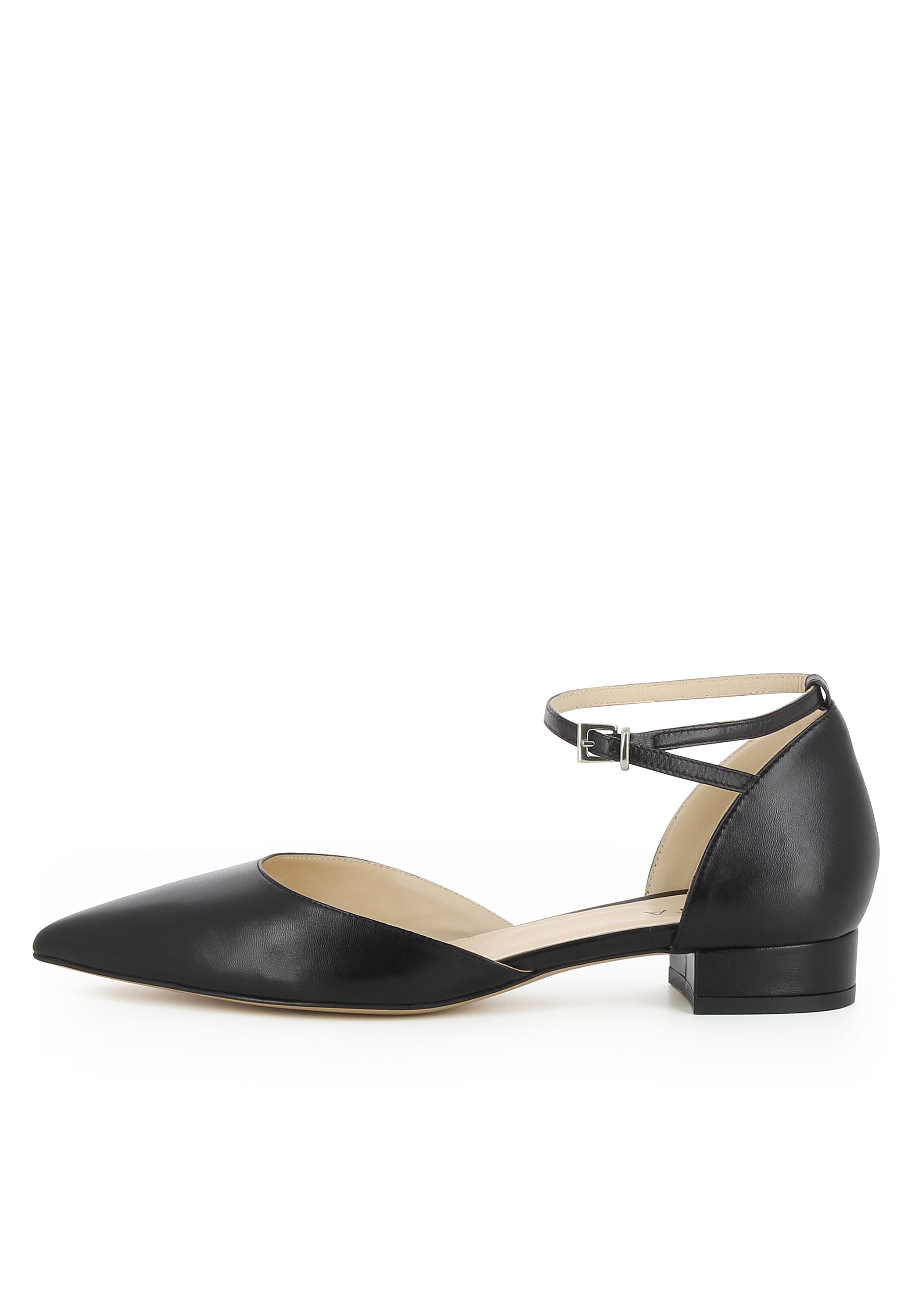 FRANCA Damen Pumps Halboffen - Glattleder schwarz
