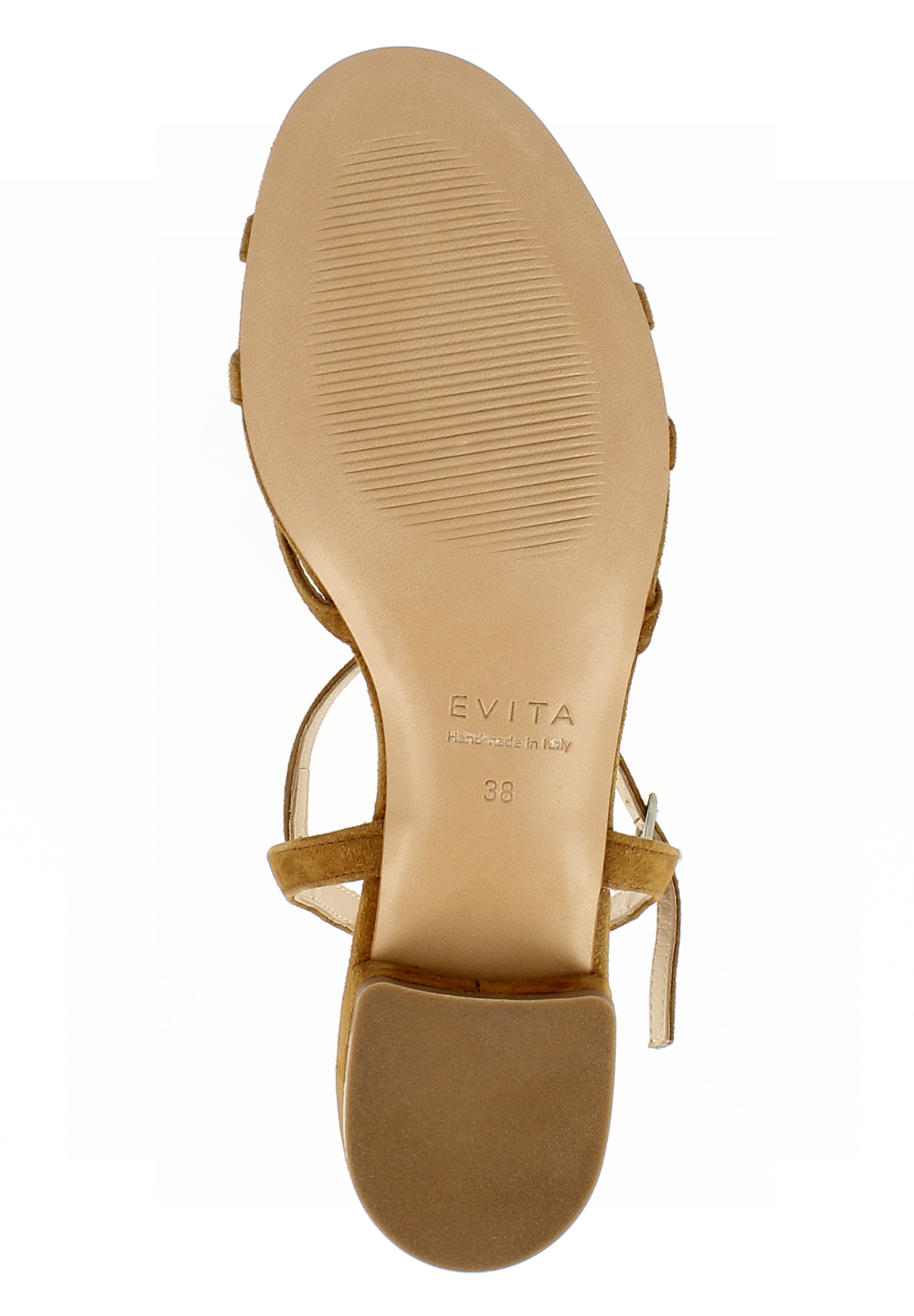 SALVINA Damen Sandale - Rauleder cognac