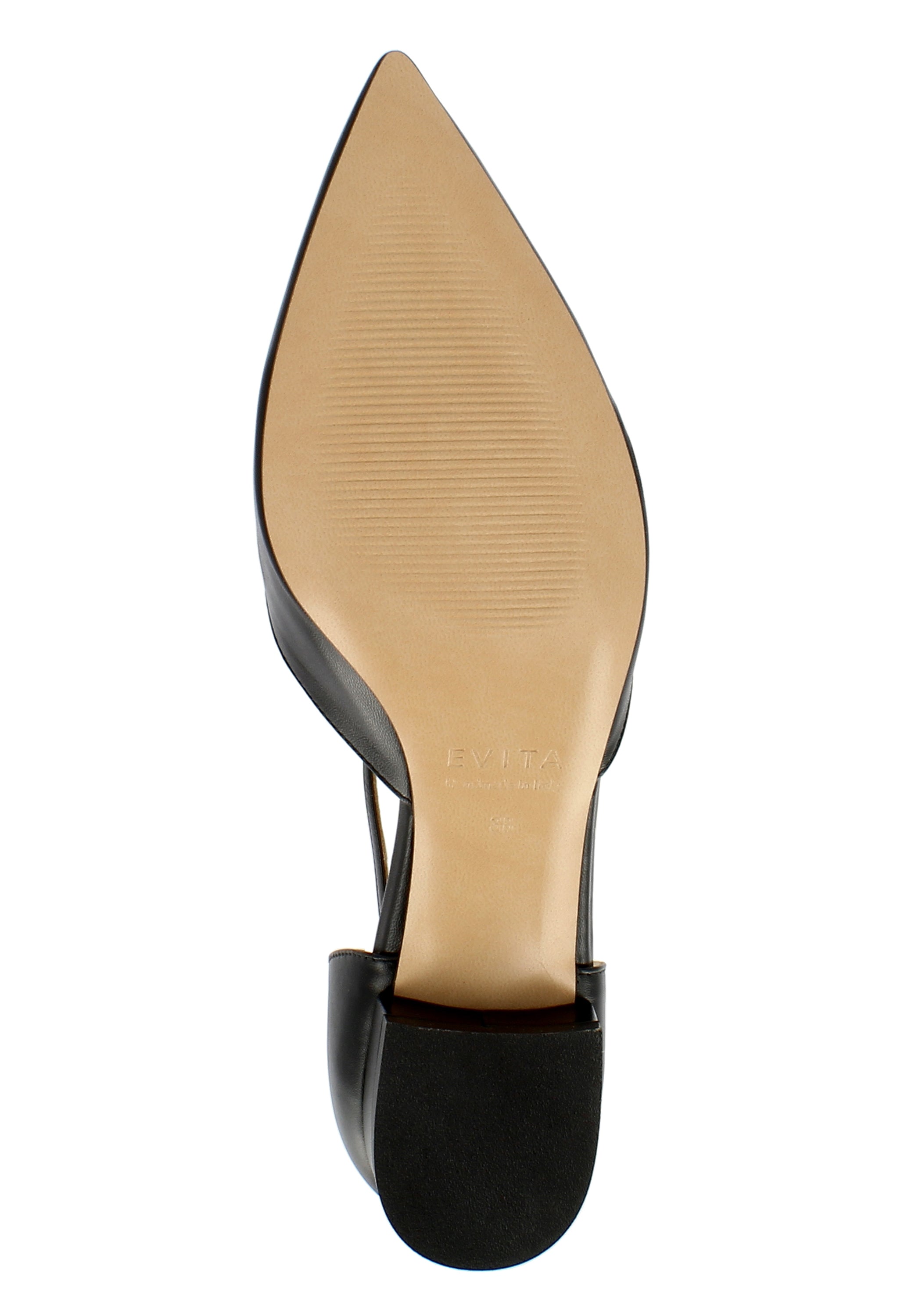 FRANCA Damen Pumps Halboffen - Glattleder schwarz