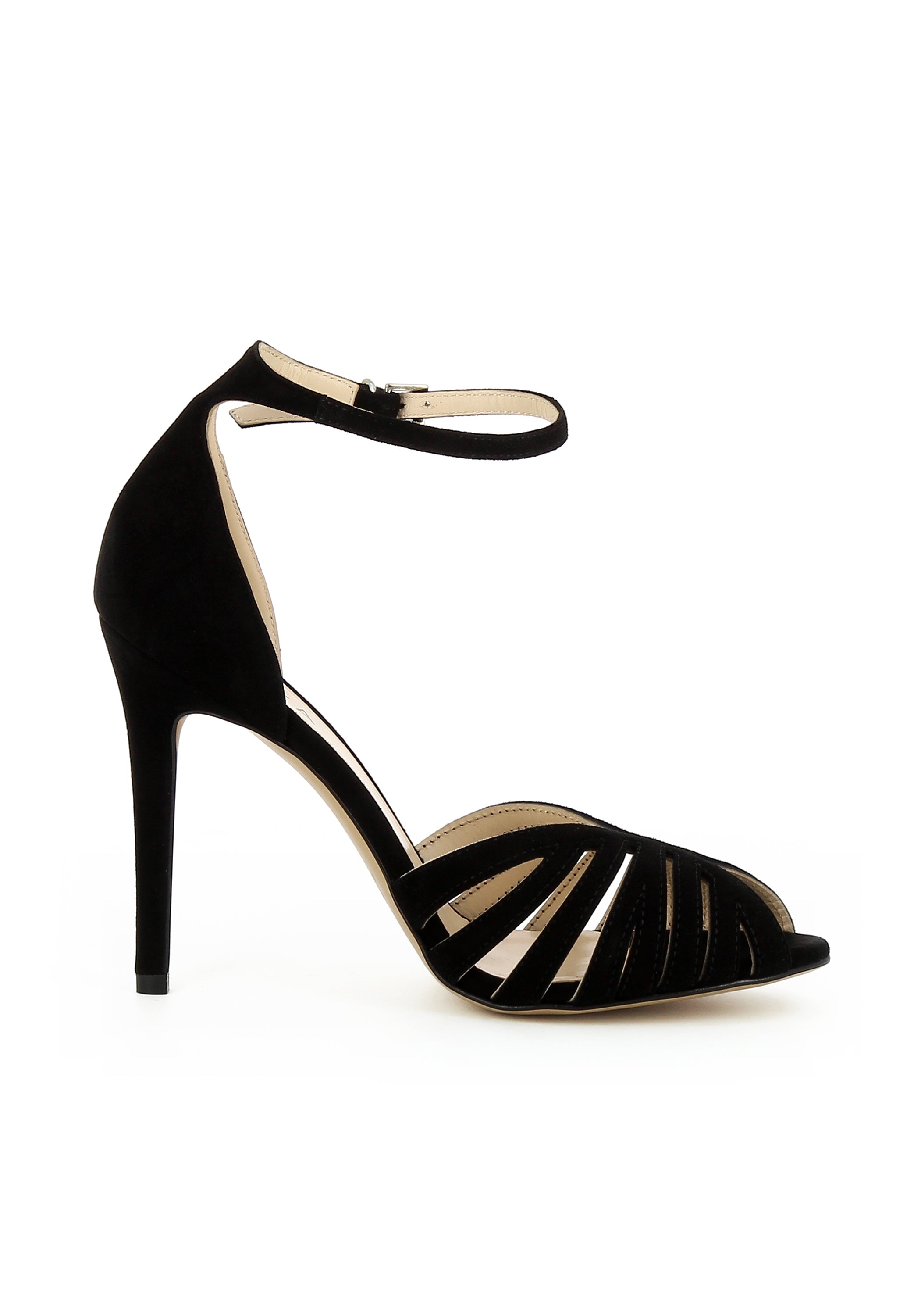 ALESSANDRA Damen Sandalette - Rauleder schwarz