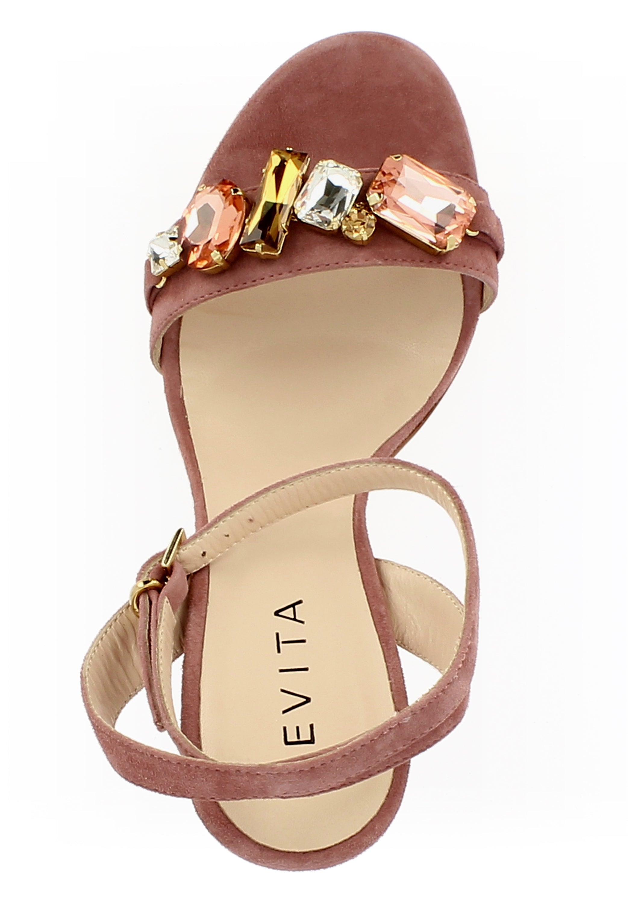 EVA Damen Sandalette - Rauleder mauve