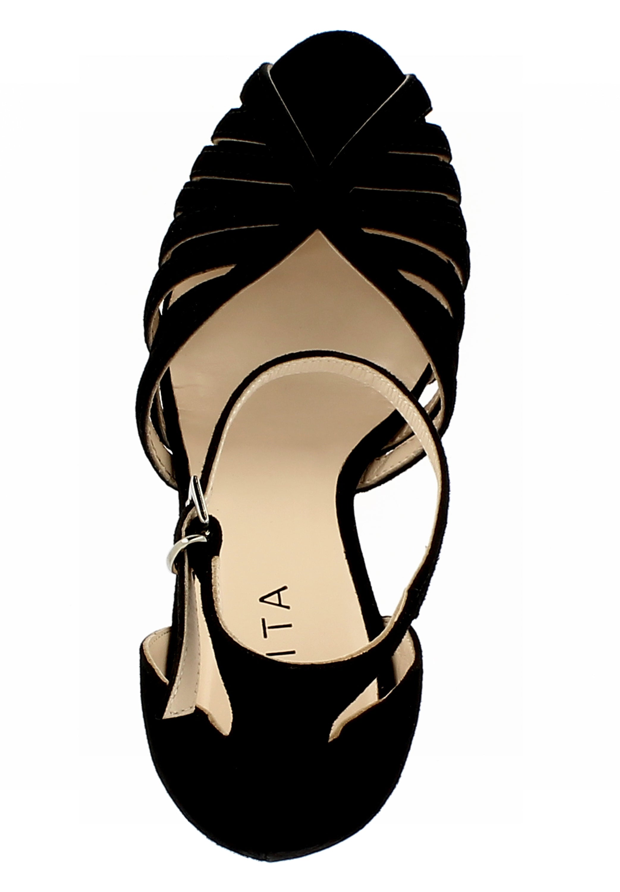 ALESSANDRA Damen Sandalette - Rauleder schwarz