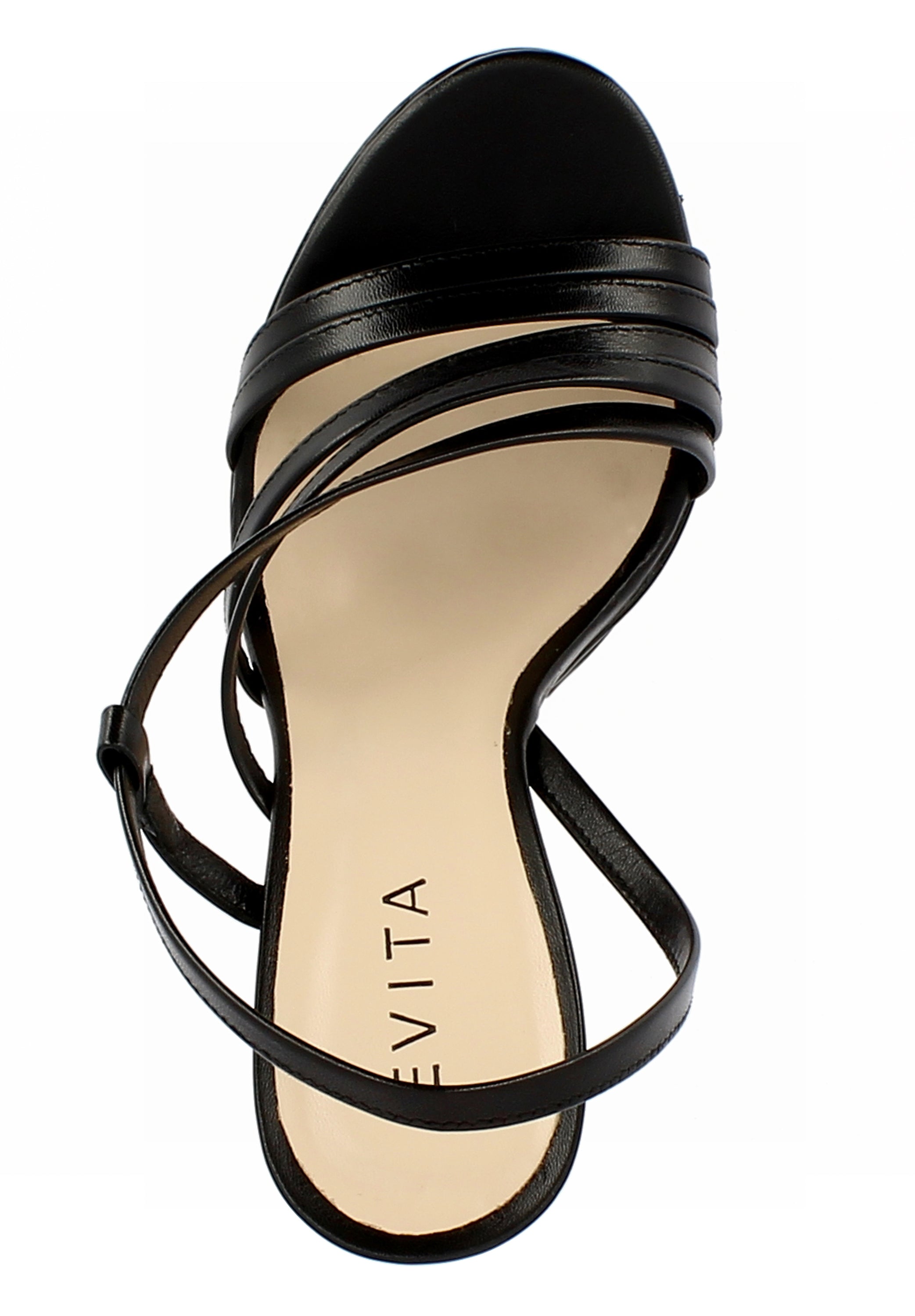 EVA Damen Sandalette - Glattleder schwarz