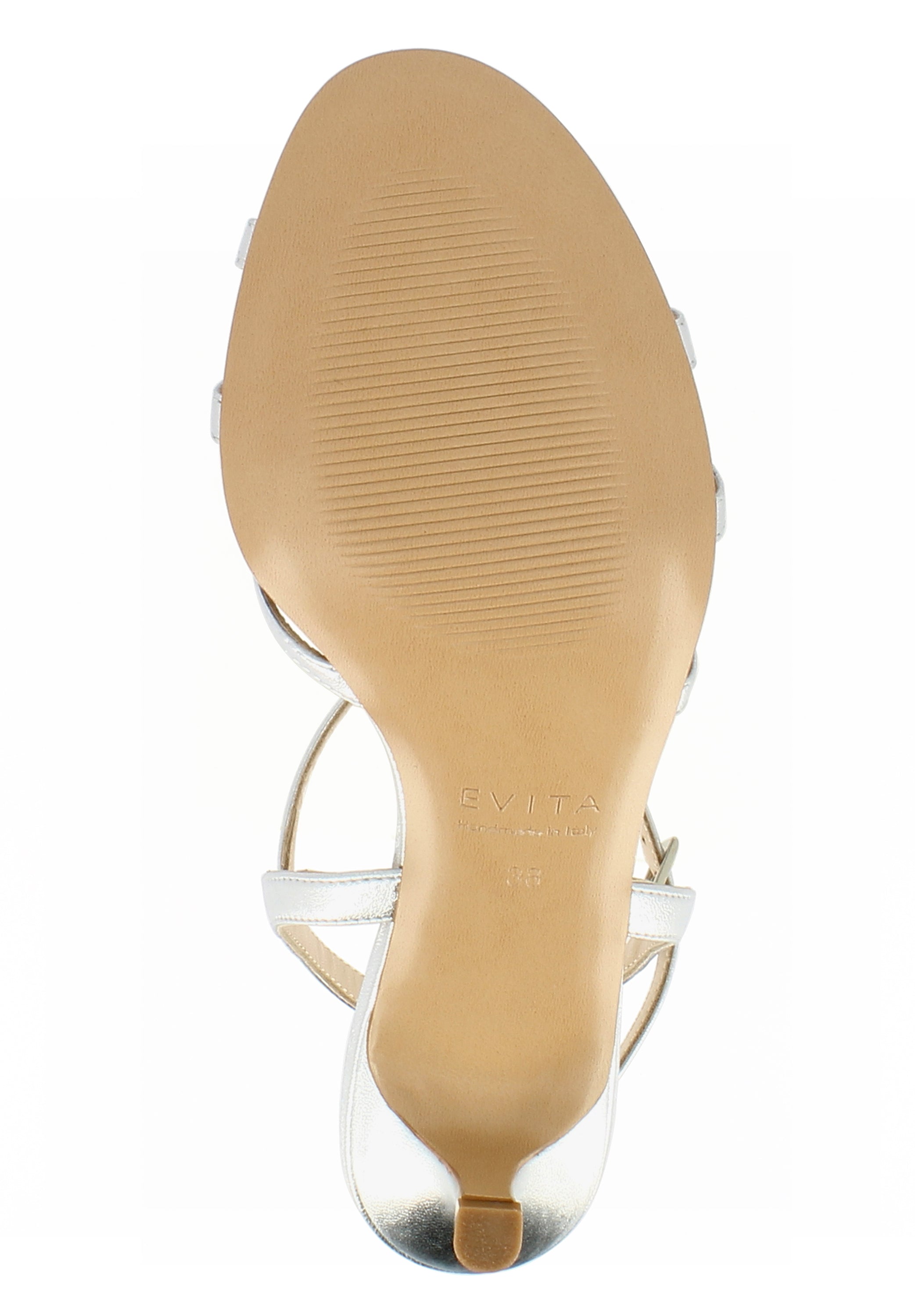 GIOIA Damen Sandalette - Glattleder silber