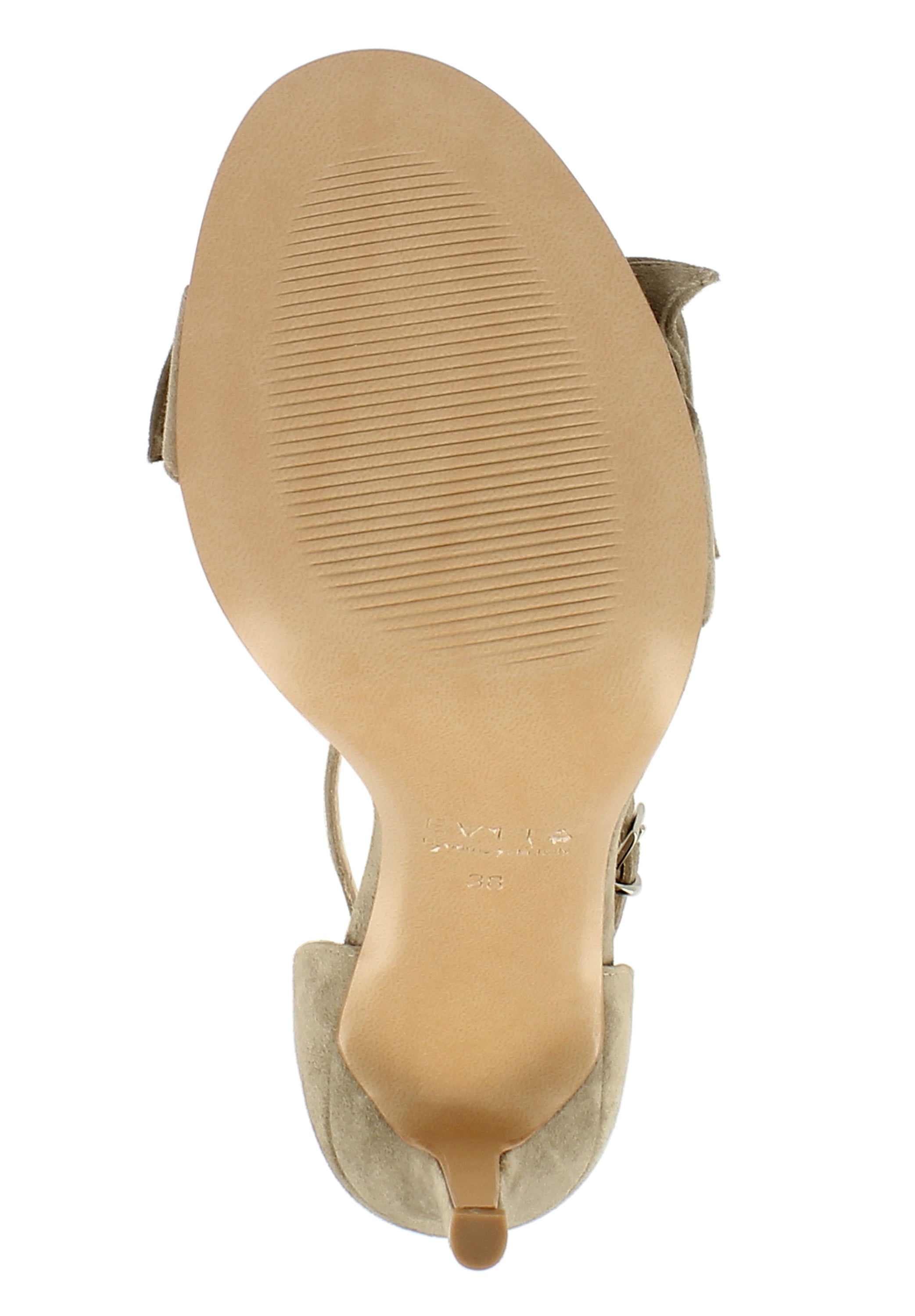 EVA Damen Sandalette - Rauleder greige