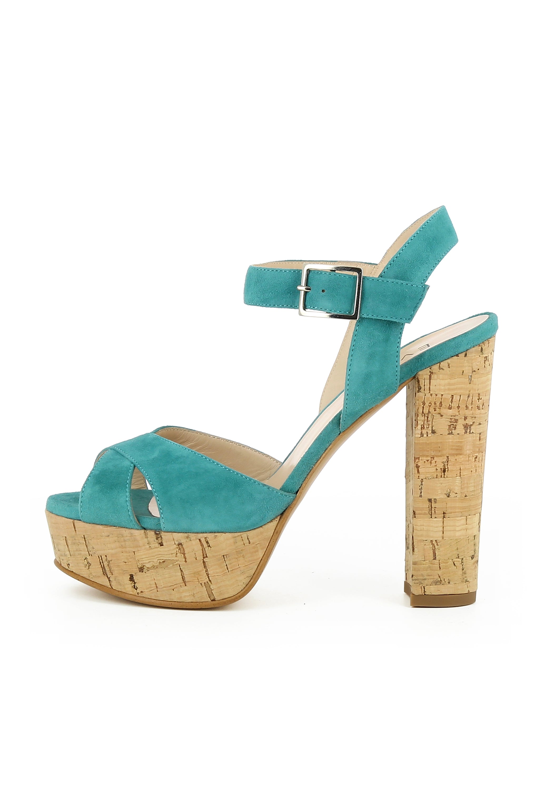 LANA Damen Sandalette - Rauleder petrol