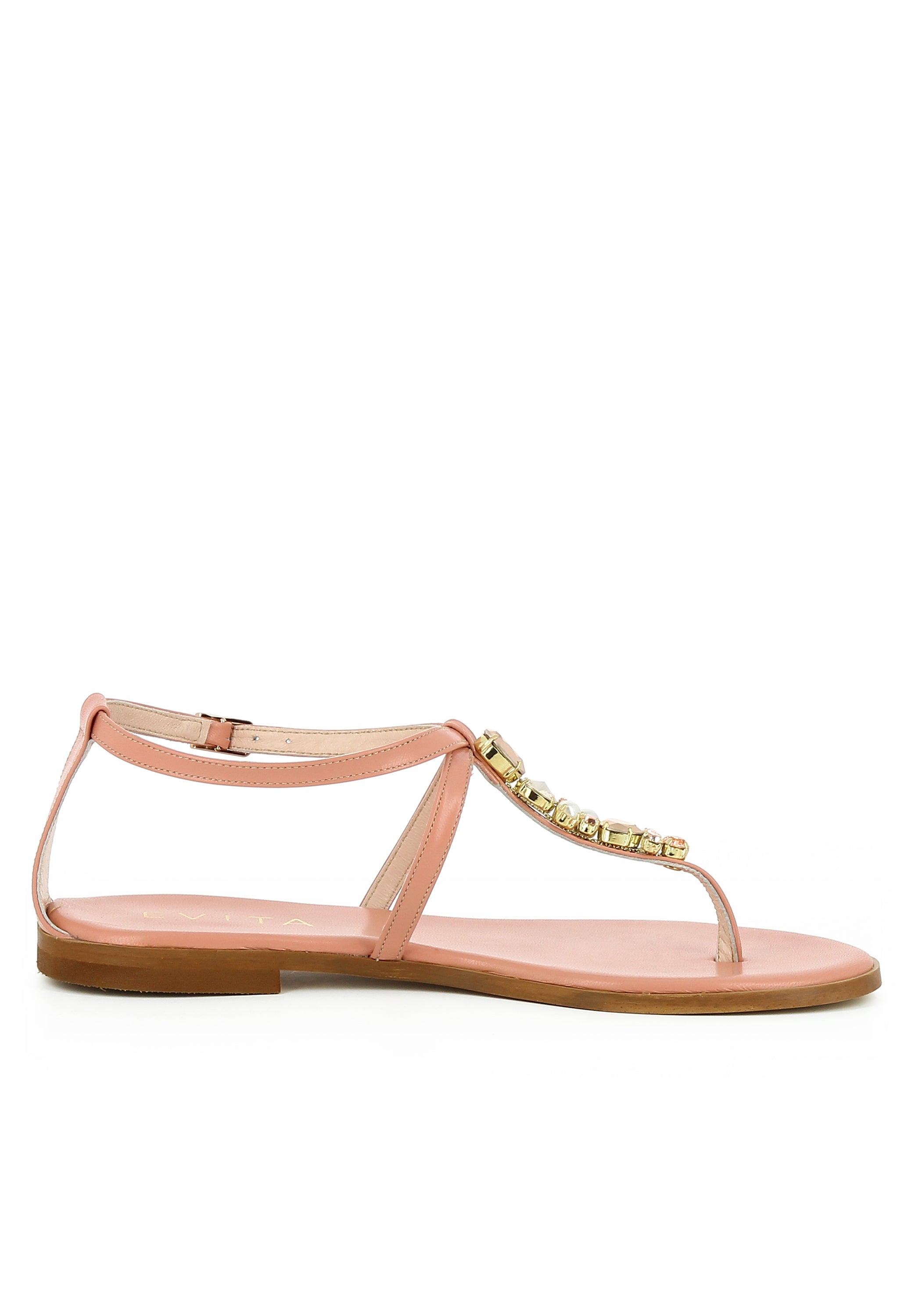 OLIMPIA Damen Sandale - Glattleder rosa