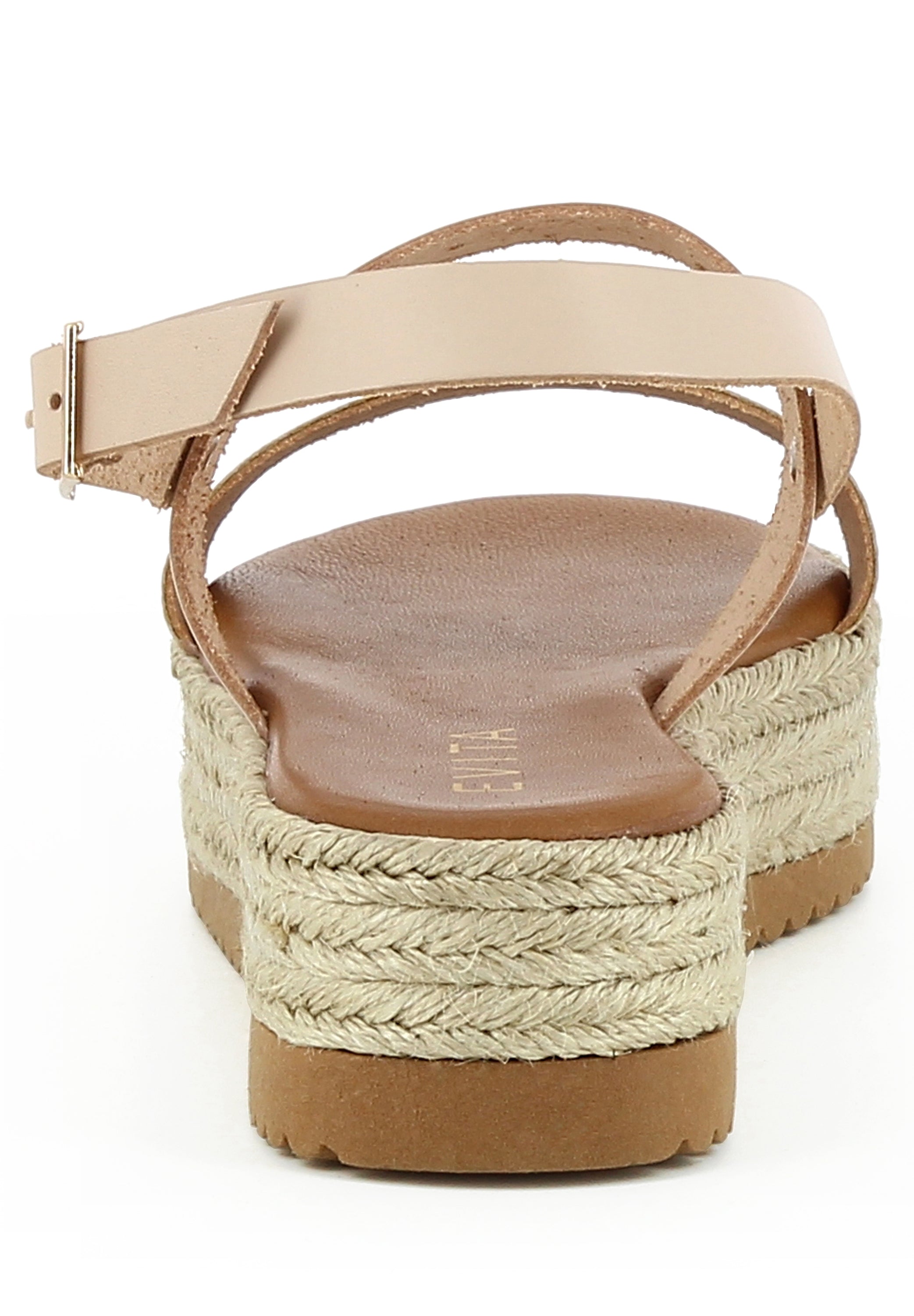 ATHENA Damen Plateausandalette - Kombi beige