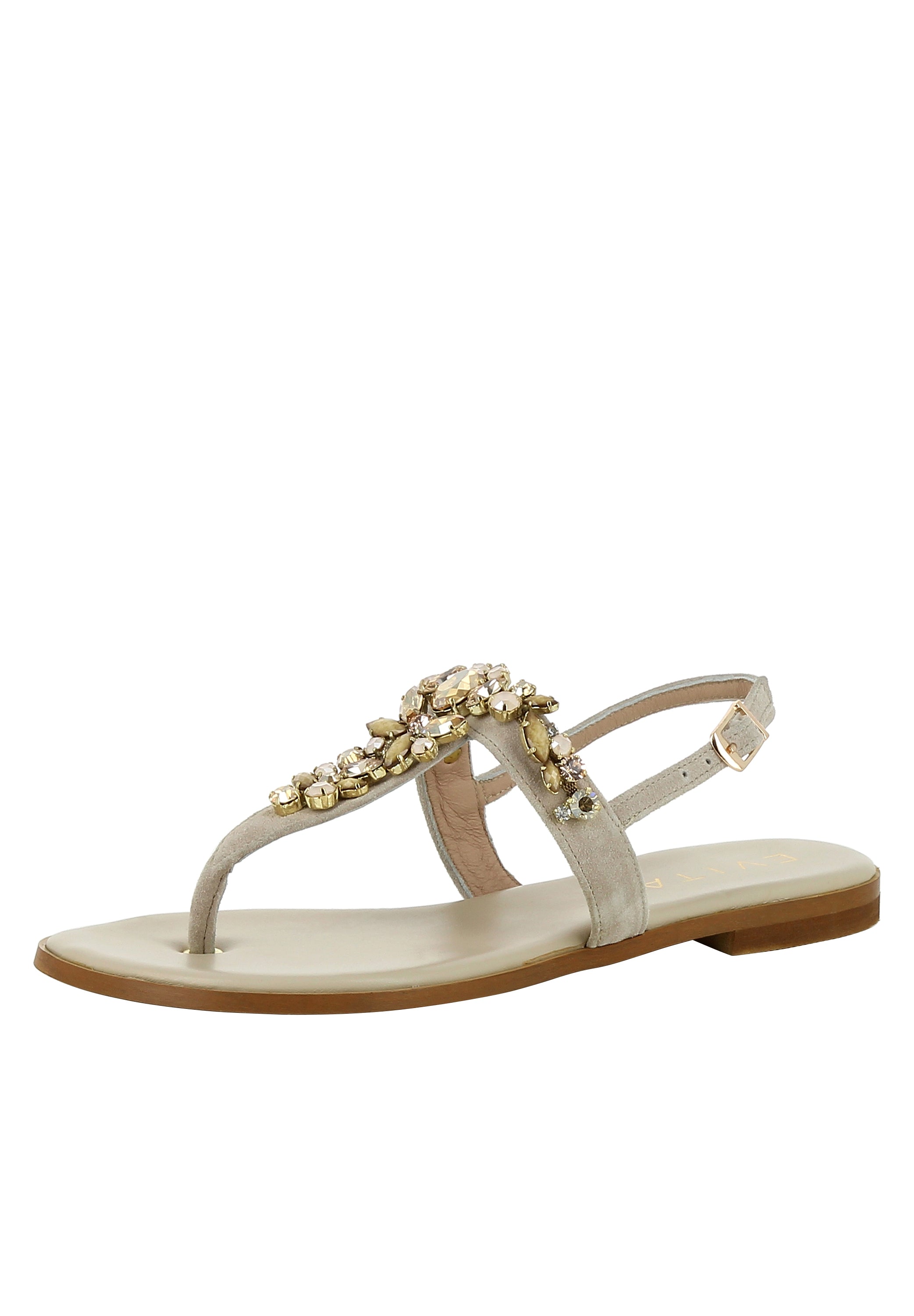 OLIMPIA Damen Sandale - Rauleder beige