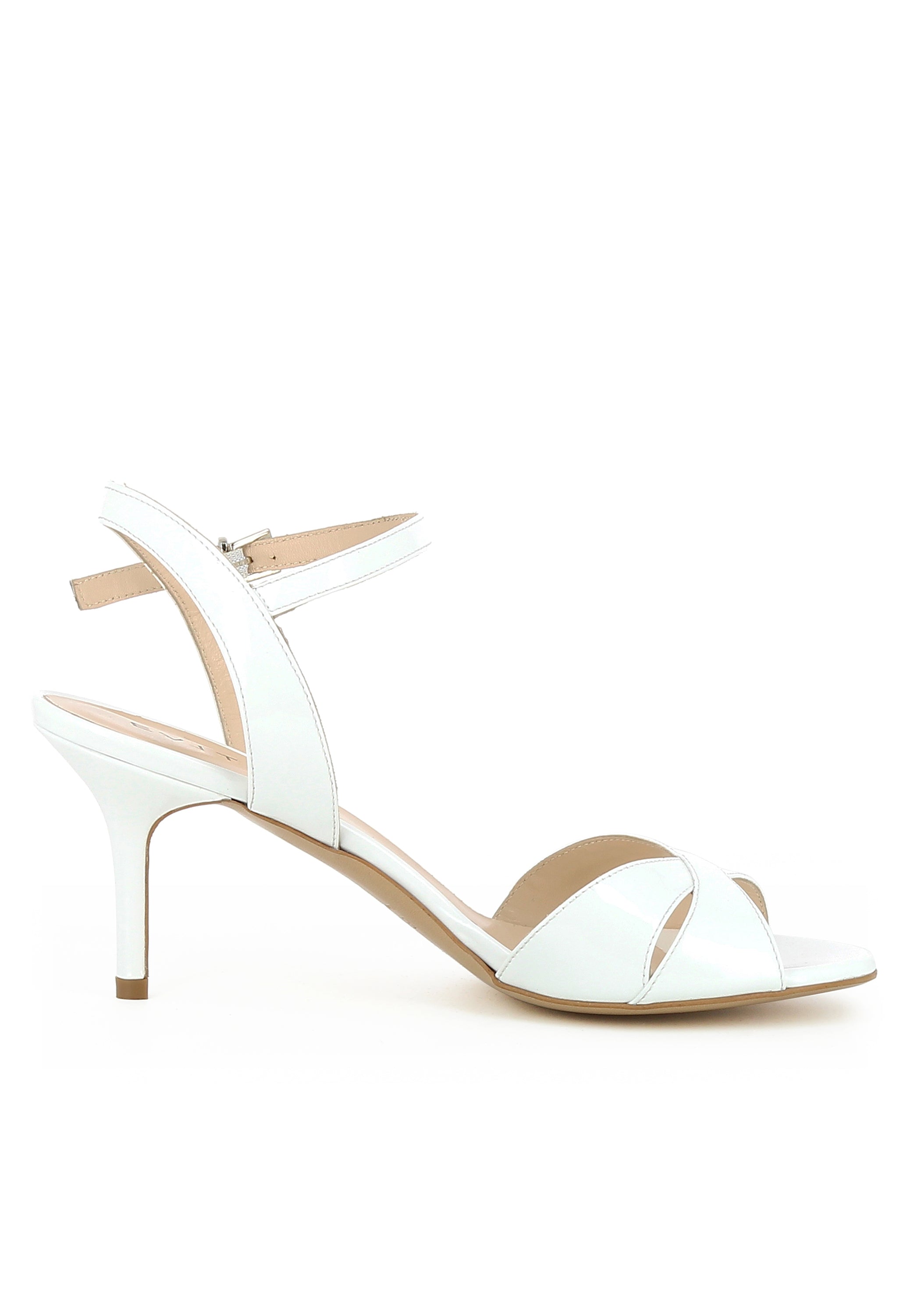 VERONICA Damen Sandalette - Lackleder weiß
