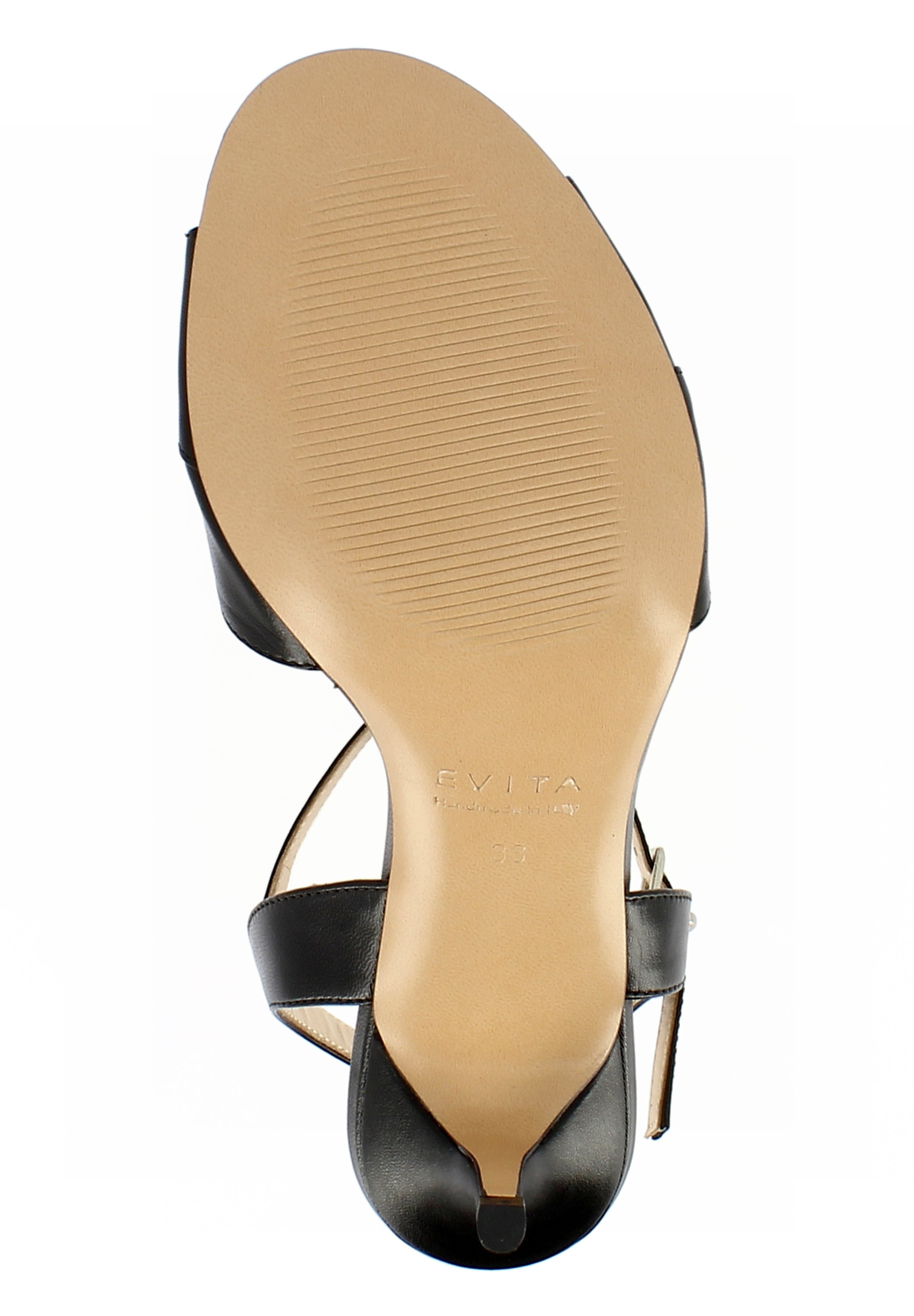 VERONICA Damen Sandalette - Glattleder schwarz