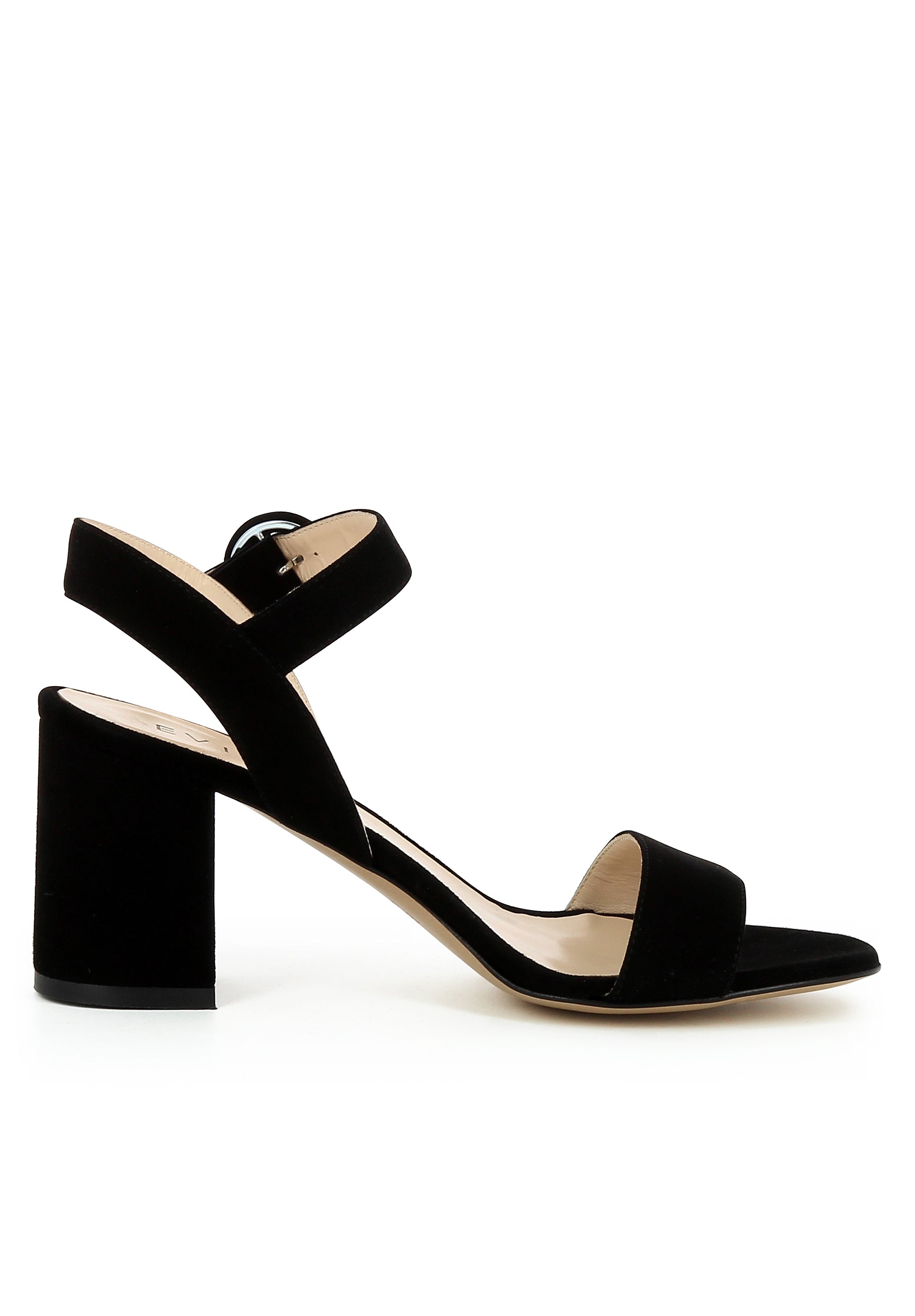 SAMANTA Damen Sandalette - Rauleder schwarz