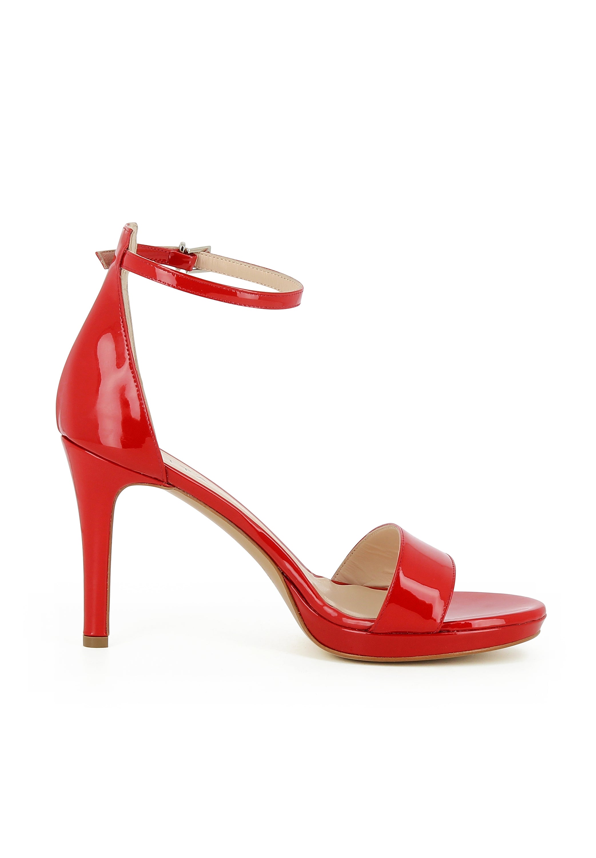 CANDIDA Damen Sandalette - Lackleder rot
