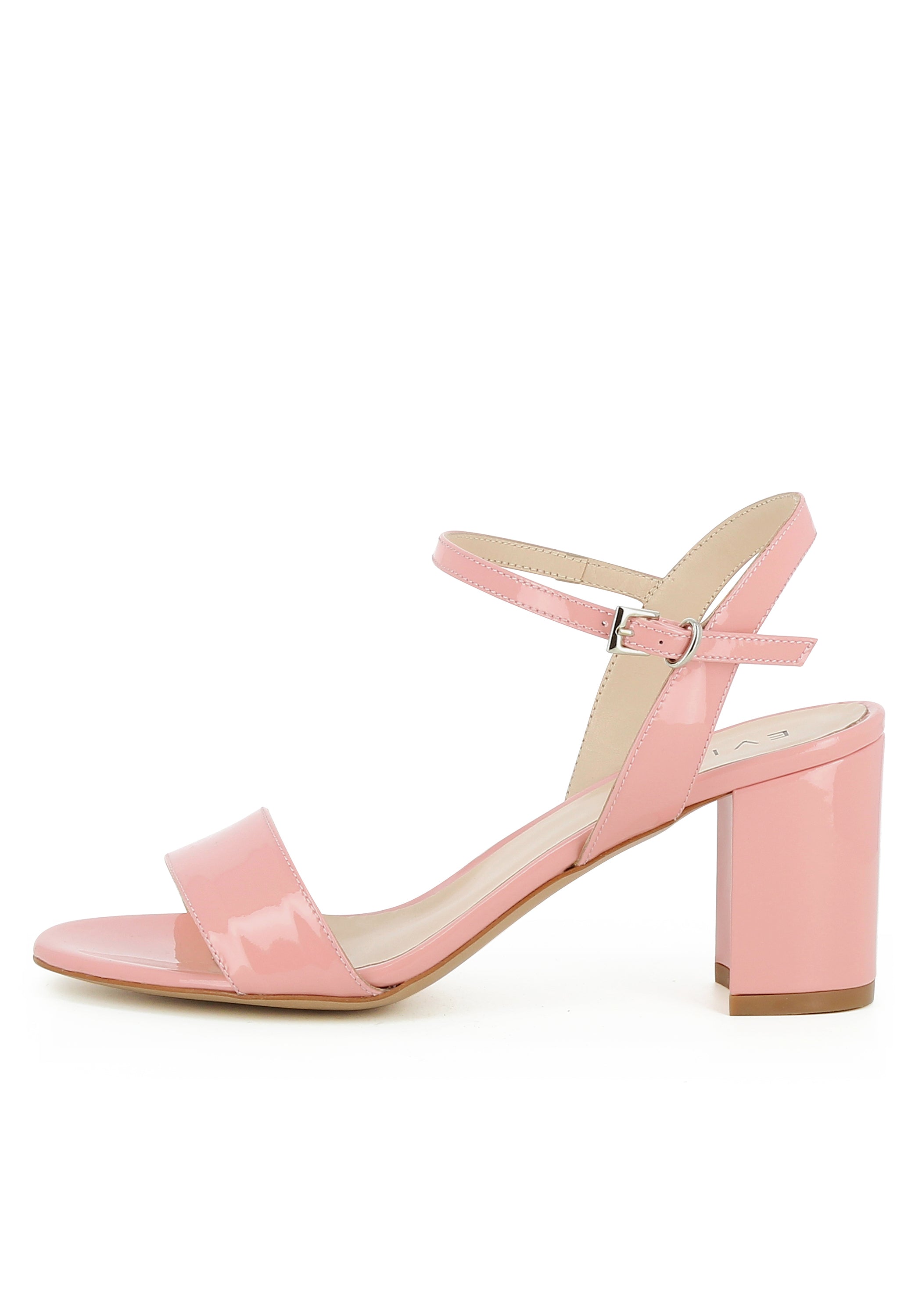 AMBRA Damen Sandalette - Lackleder rosa