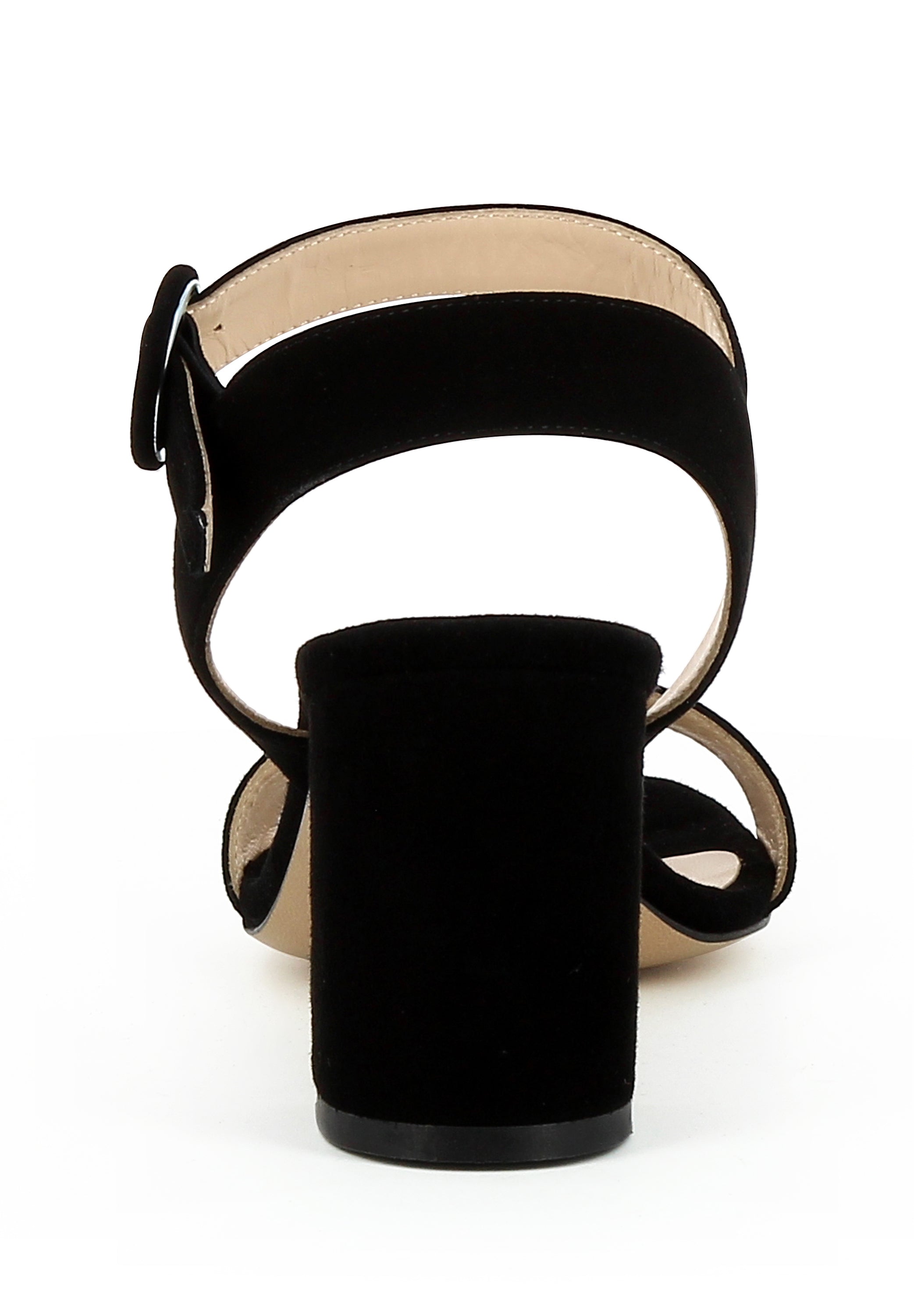 SAMANTA Damen Sandalette - Rauleder schwarz