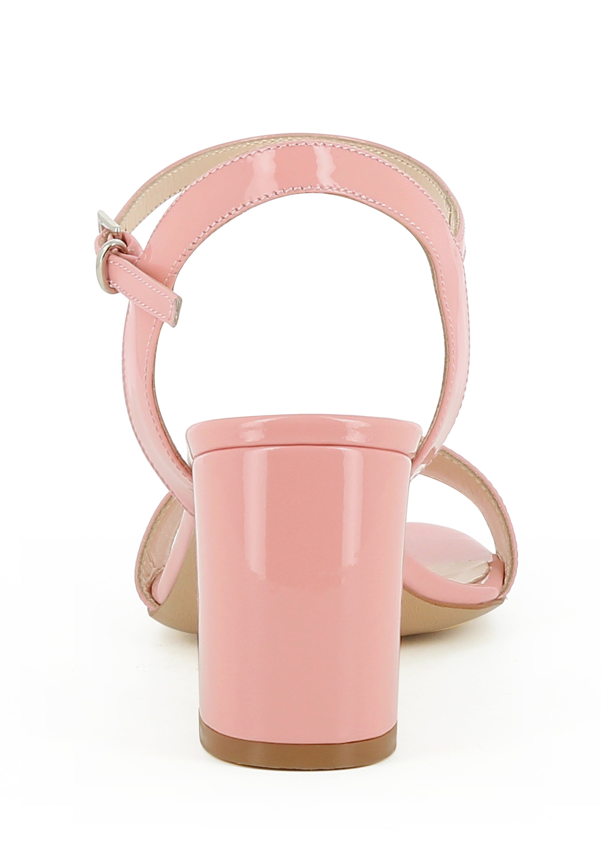 AMBRA Damen Sandalette - Lackleder rosa
