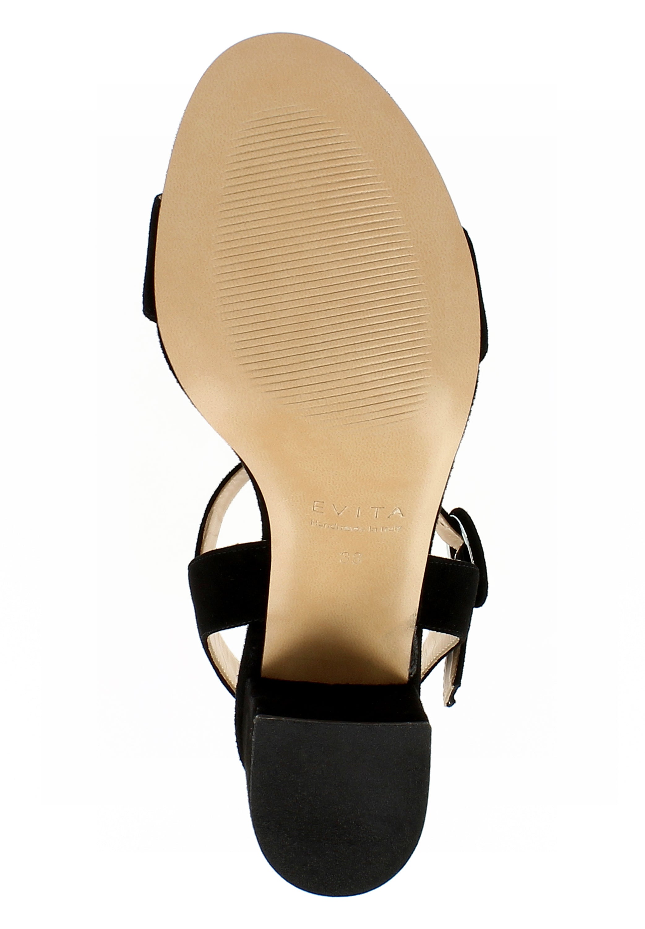 SAMANTA Damen Sandalette - Rauleder schwarz