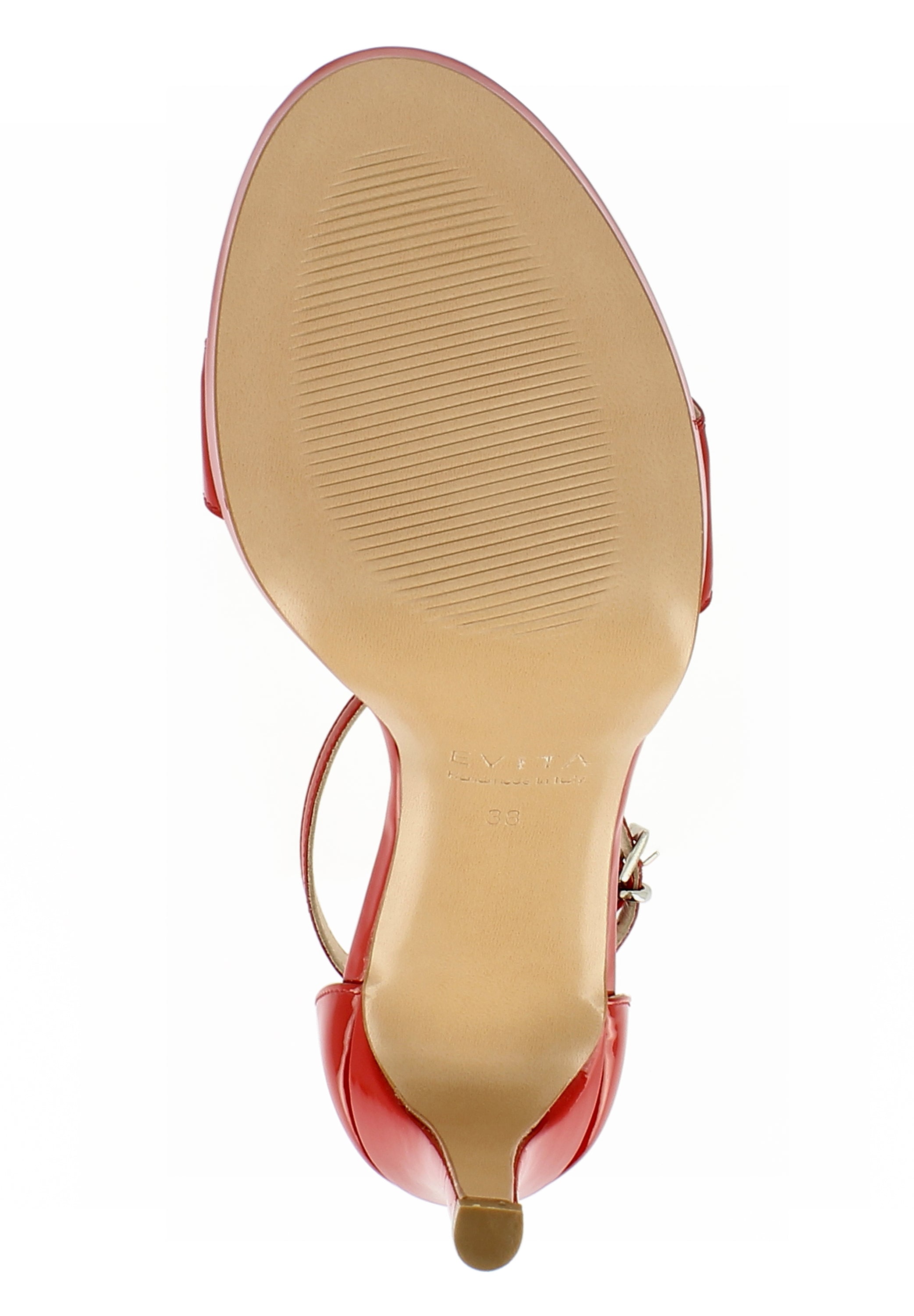 CANDIDA Damen Sandalette - Lackleder rot