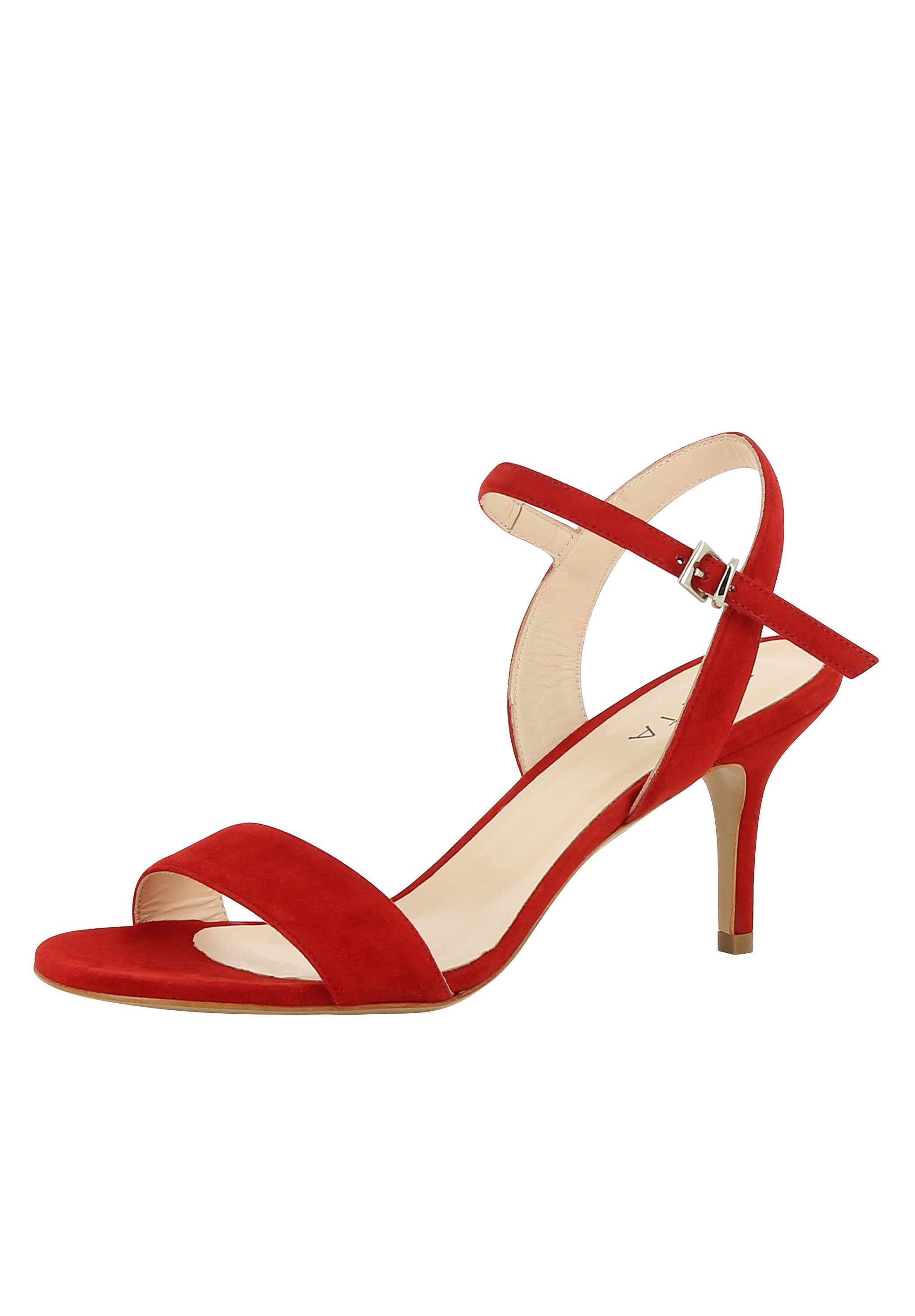 VERONICA Damen Sandalette - Rauleder rot