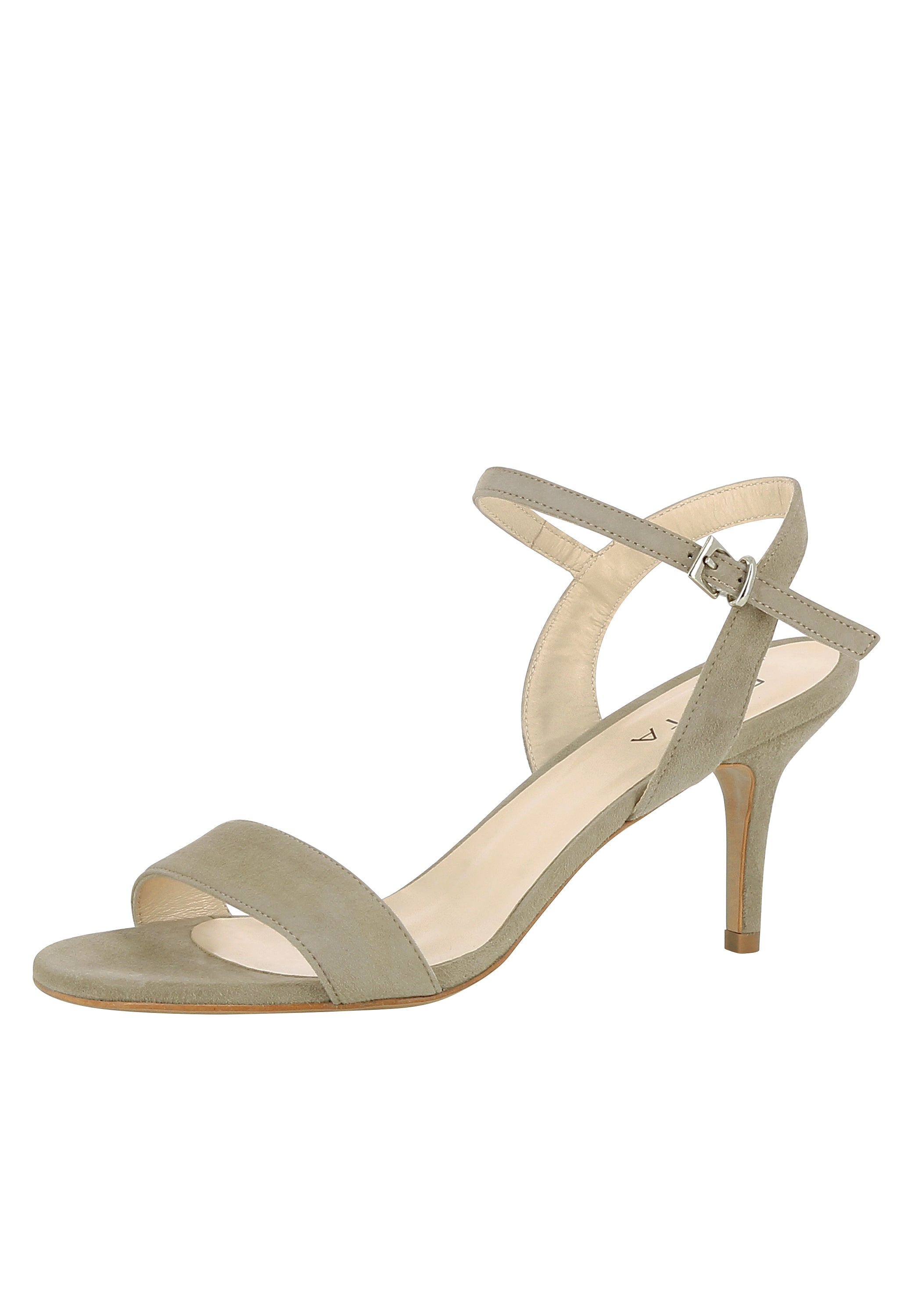 VERONICA Damen Sandalette - Rauleder greige