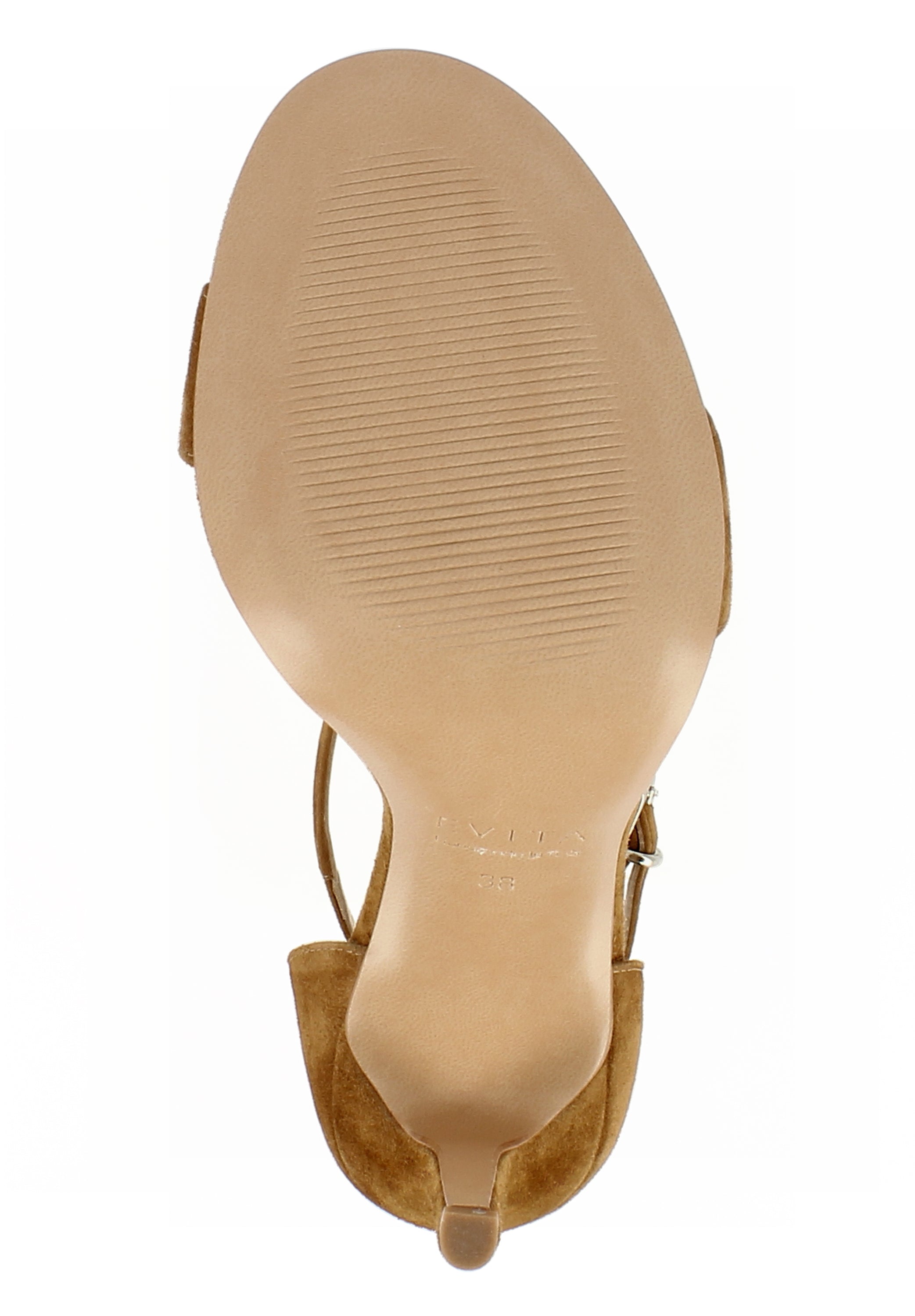 EVA Damen Sandalette - Rauleder cognac