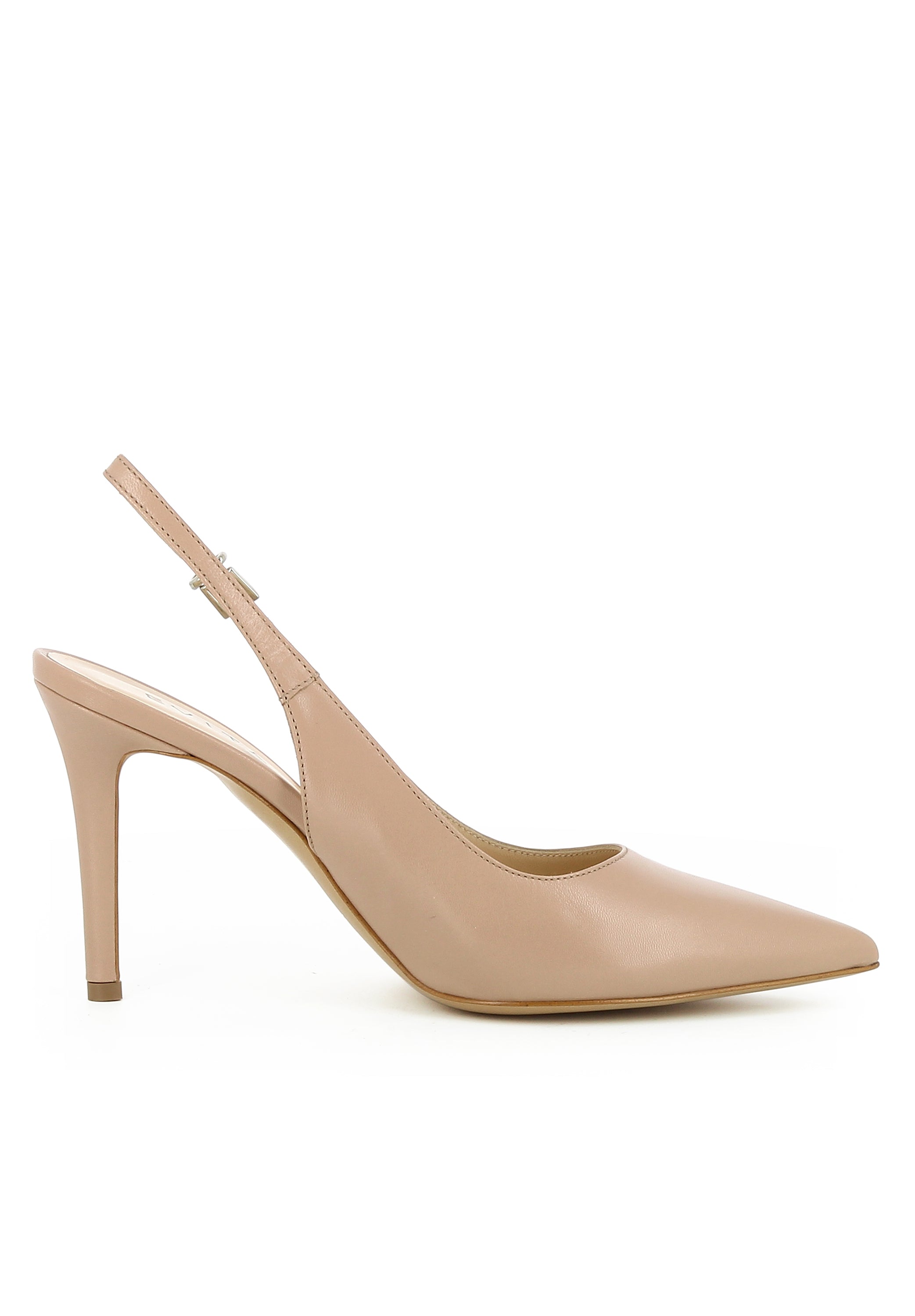 NATALIA Damen Sling Pumps - Glattleder nude
