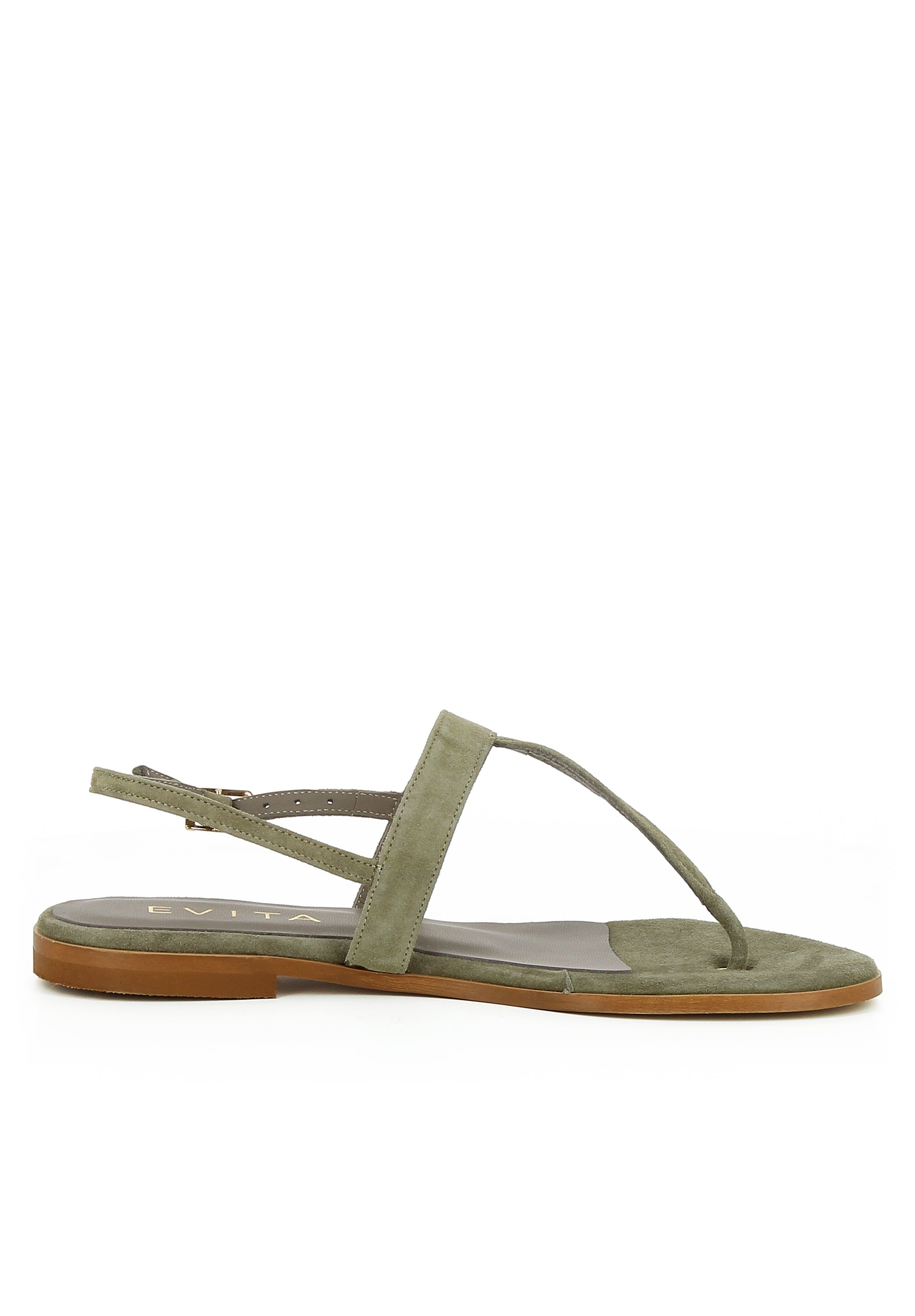 OLIMPIA Damen Sandale - Rauleder olive
