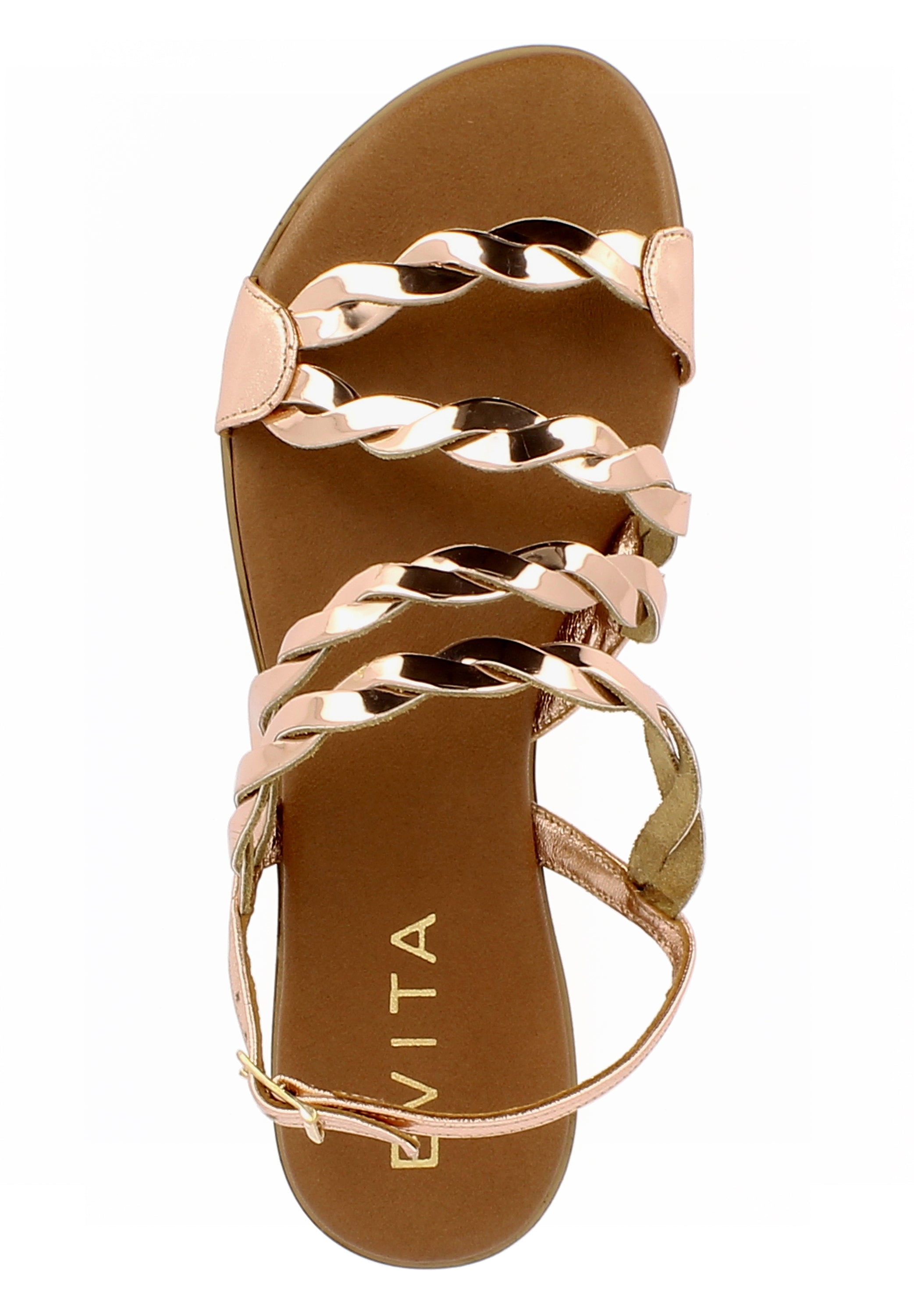 OLIMPIA Damen Sandale - Brushleder rosegold