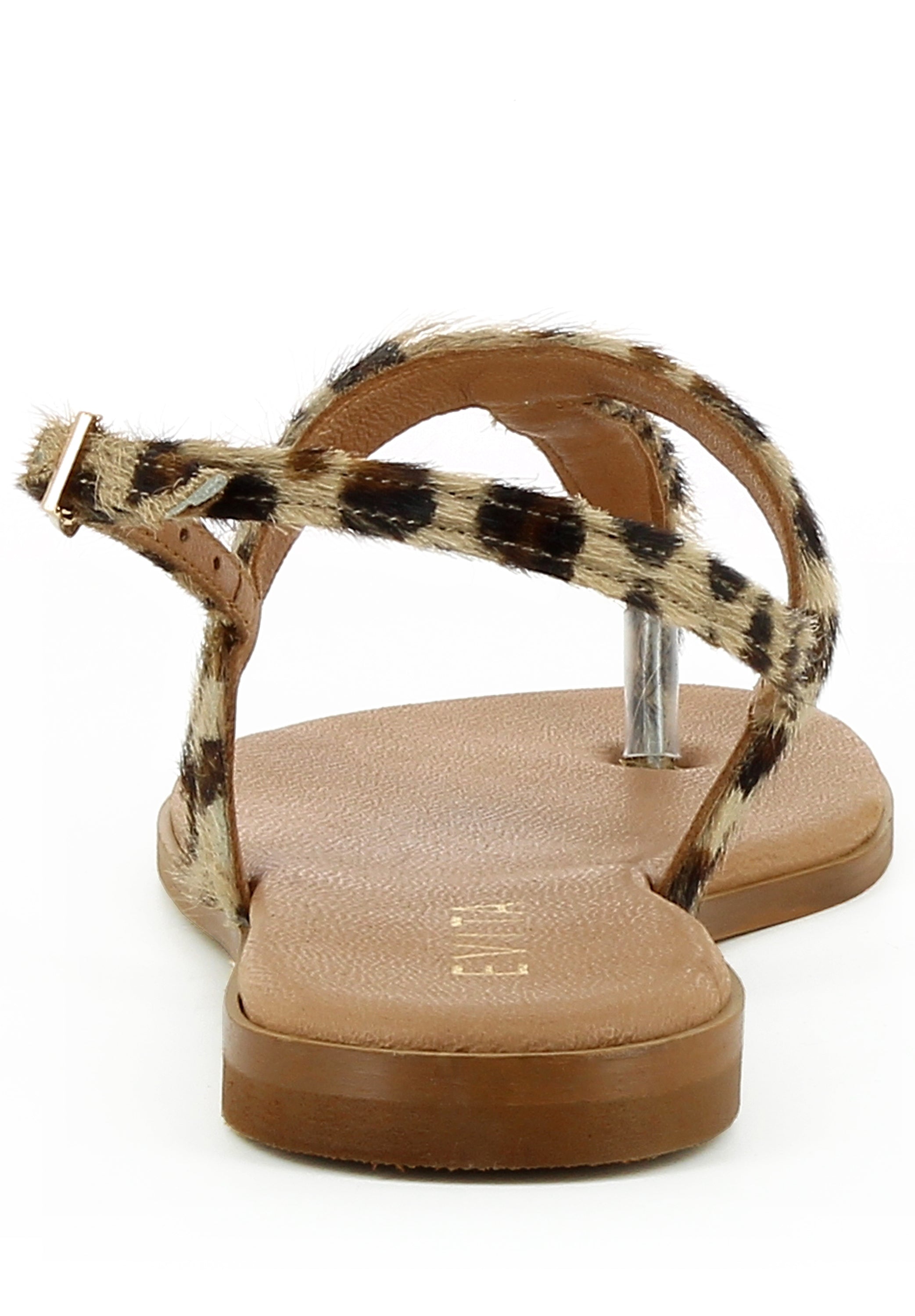 OLIMPIA Damen Sandale - Kalbshaar leopard
